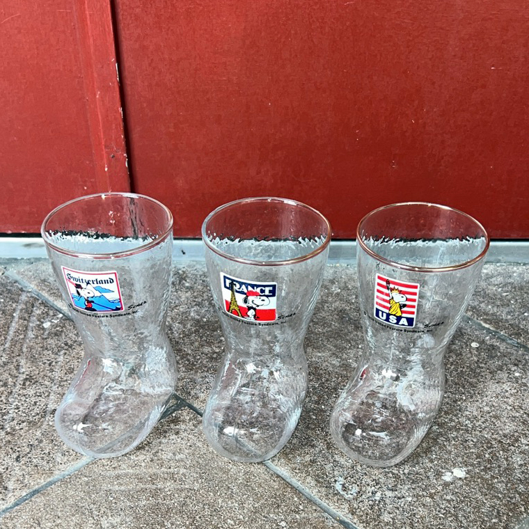 [VINTAGE] SNOOPY BOOTS GLASS