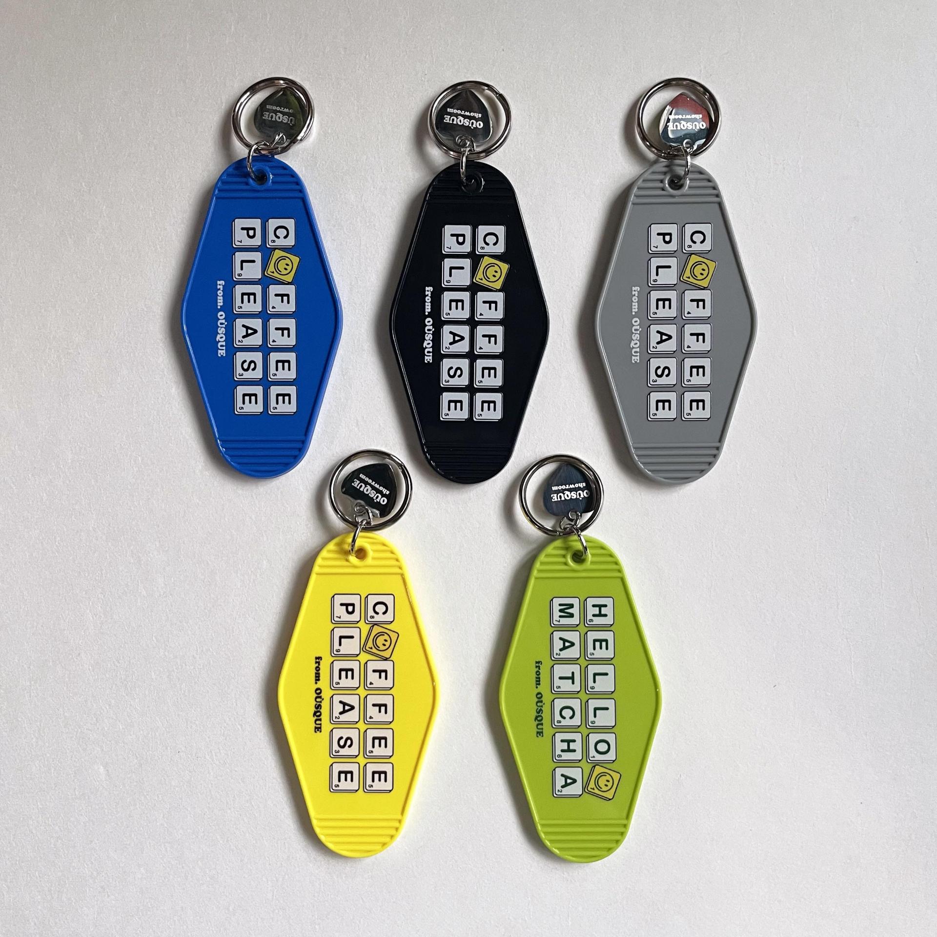 [ONLY OÙSQUE] HOTEL KEY CHAIN COFFEE BASIC COLLECTION