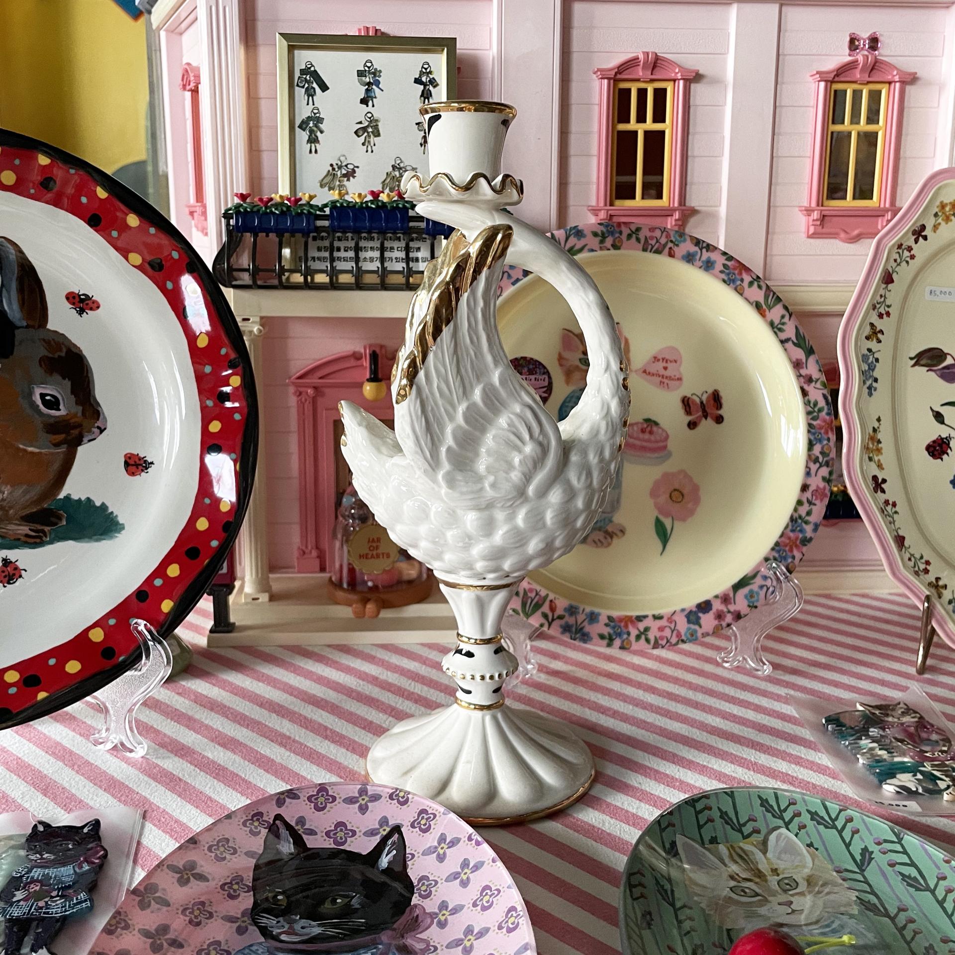 [SELECT][MADE IN ITALY] SWAN CANDLE HOLDER