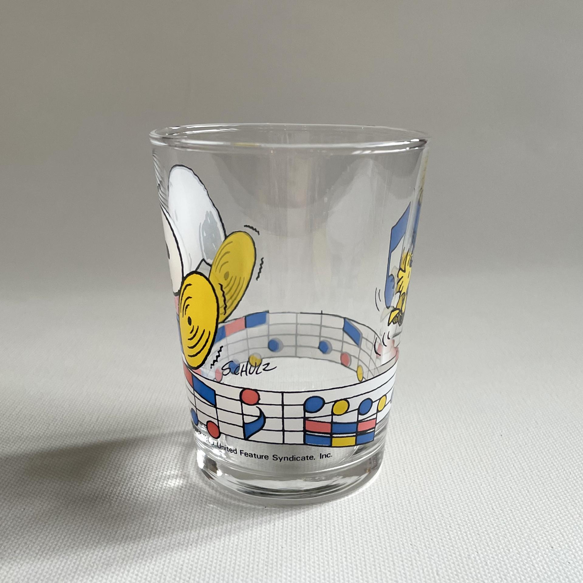[VINTAGE] SNOOPY CYMBALS GLASS