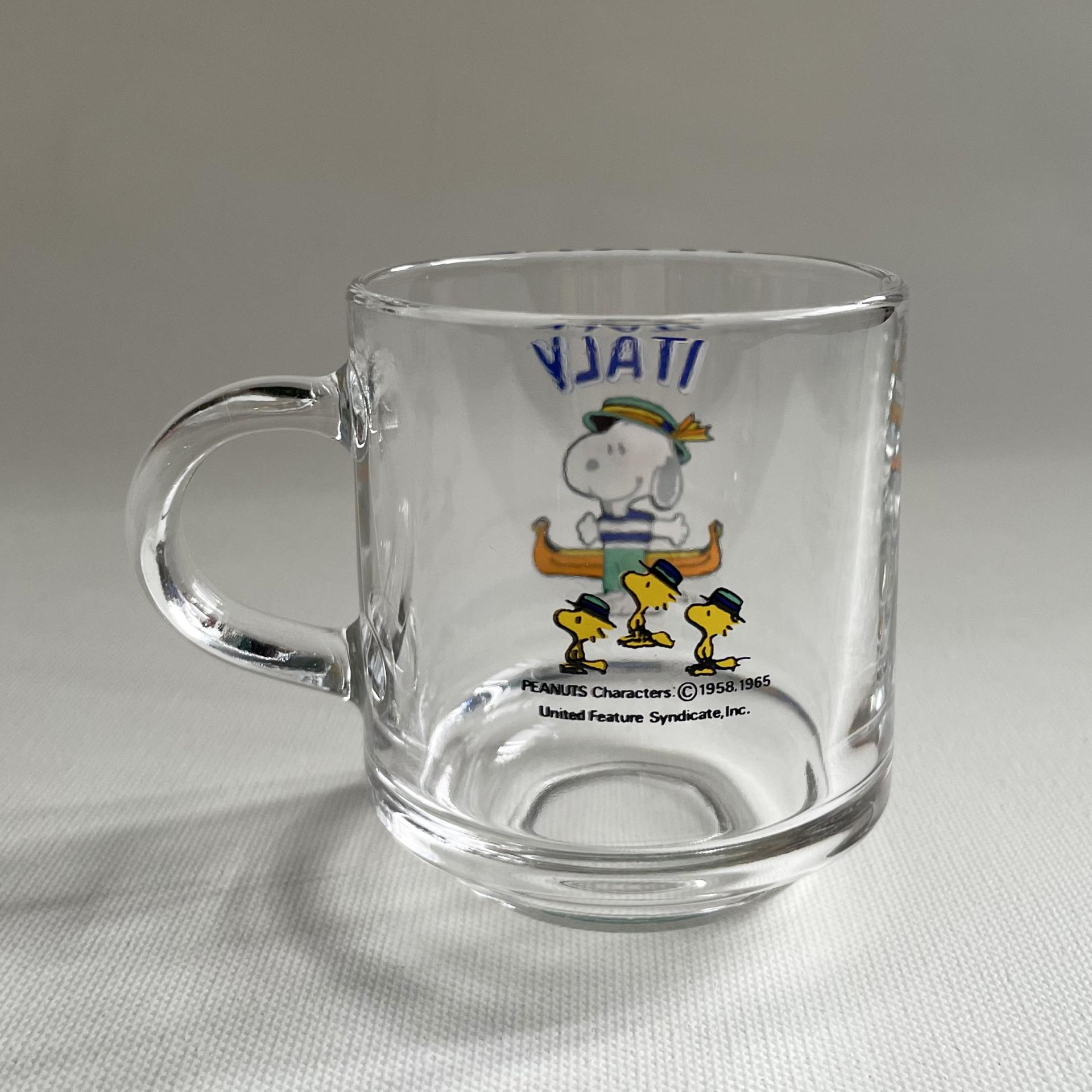 [VINTAGE] SNOOPY AMERICA&ITALY MUG SET