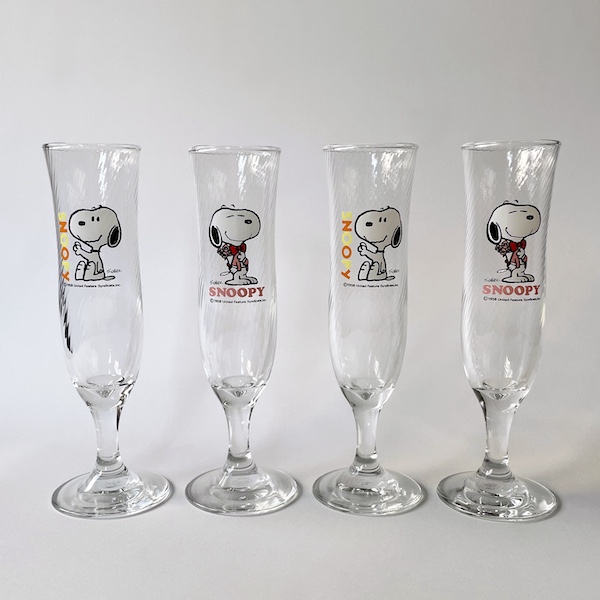 [VINTAGE] SNOOPY CHAMPAGNE GLASS