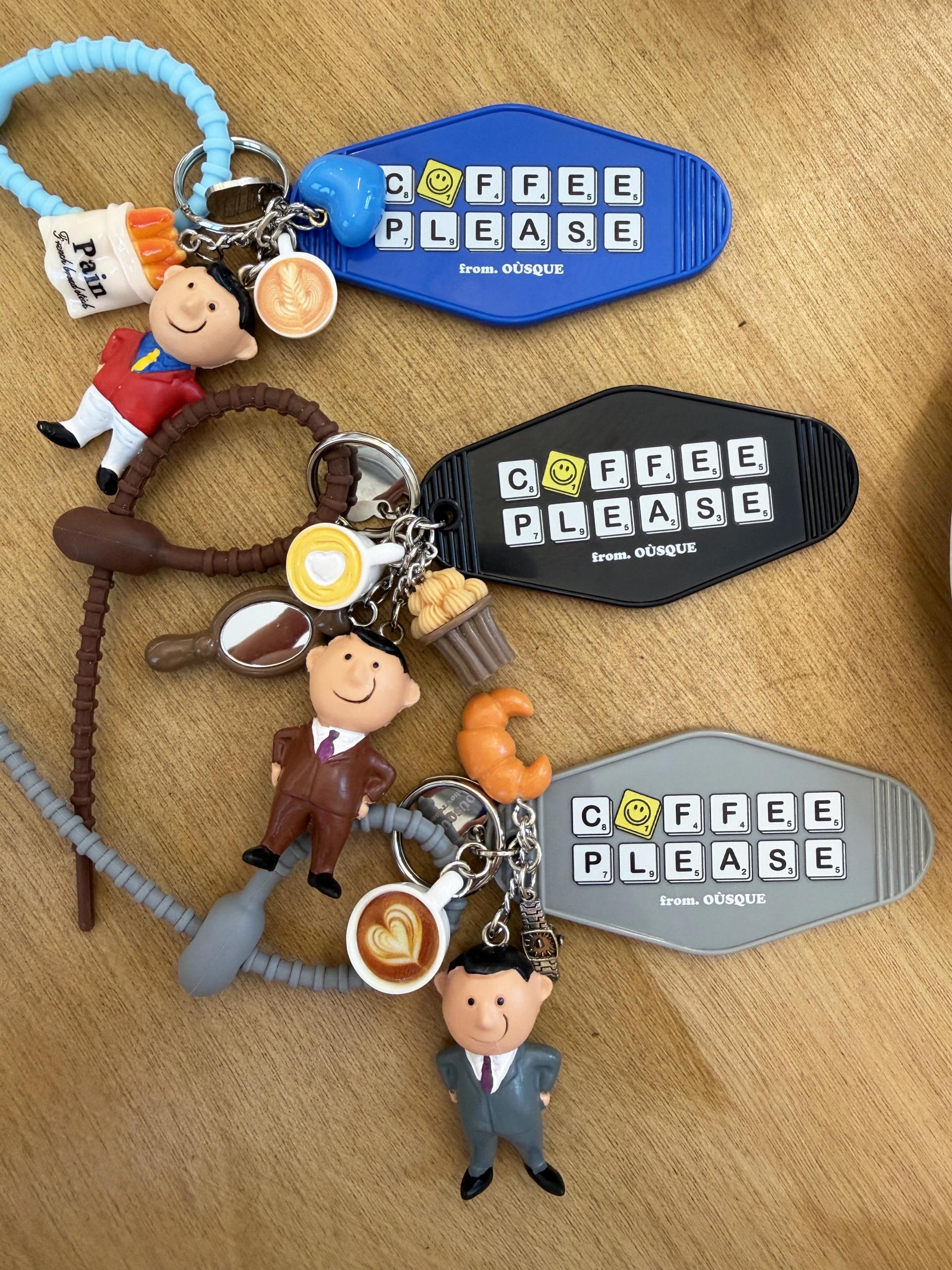 [ONLY OÙSQUE] HOTEL KEY CHAIN COFFEE COLLECTION 1