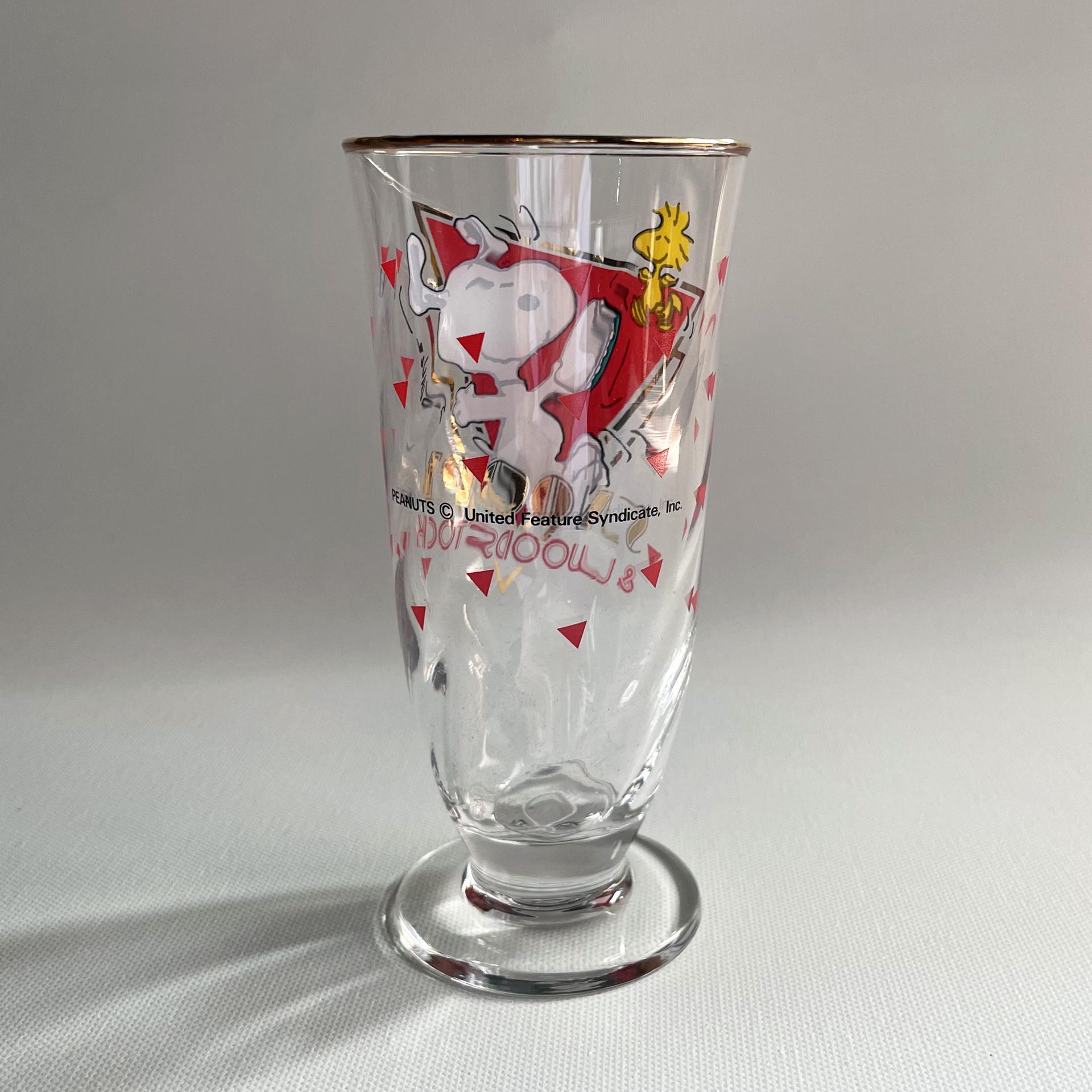 [VINTAGE] SNOOPY&WOODSTOCK GLASS