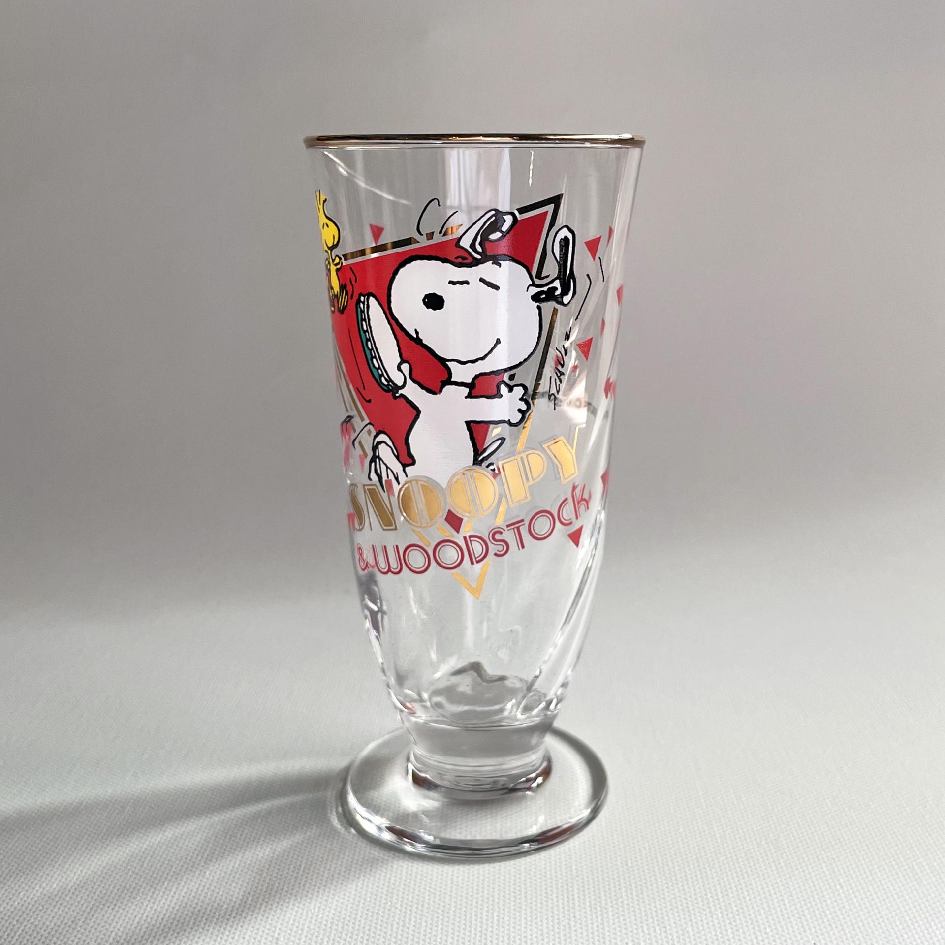 [VINTAGE] SNOOPY&WOODSTOCK GLASS