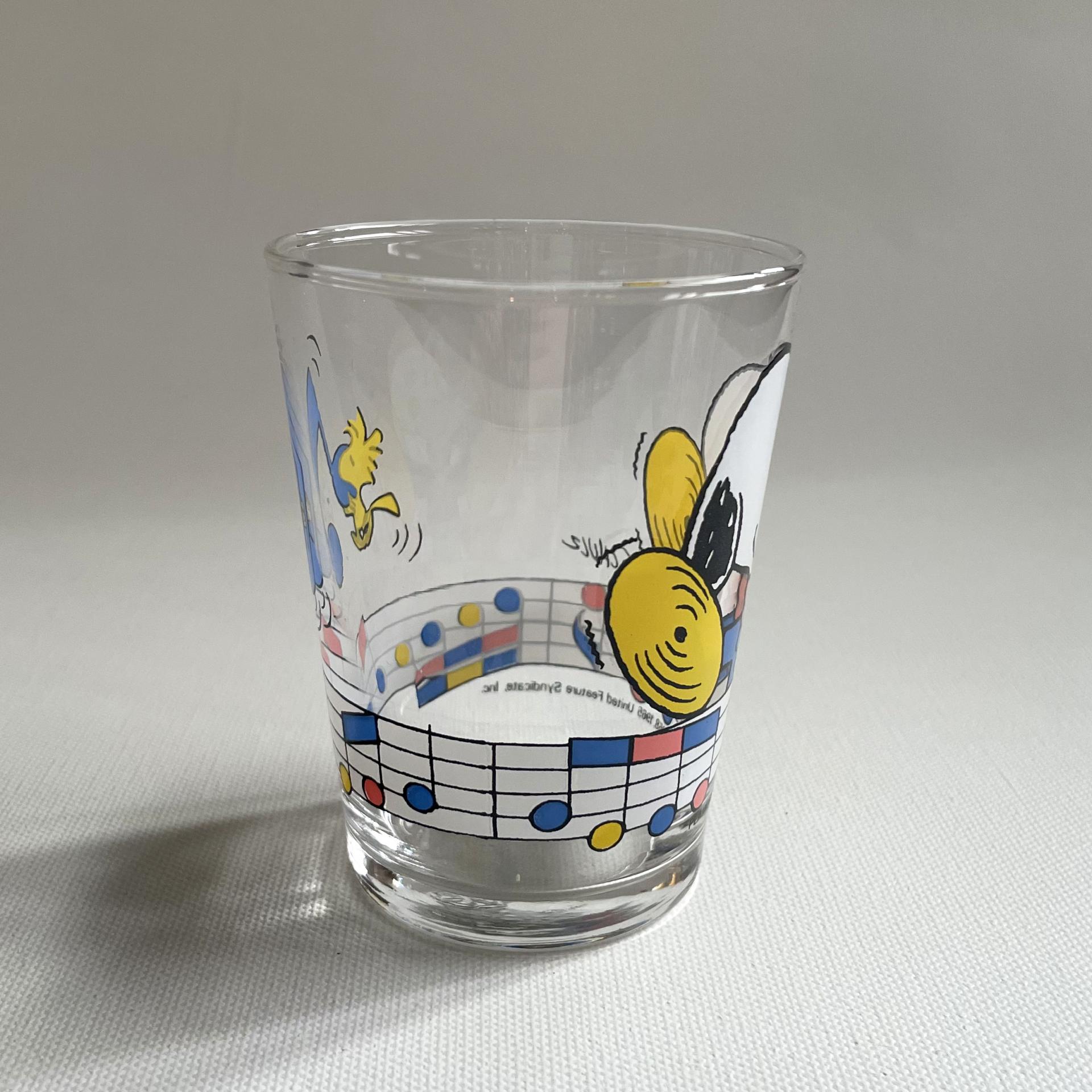 [VINTAGE] SNOOPY CYMBALS GLASS
