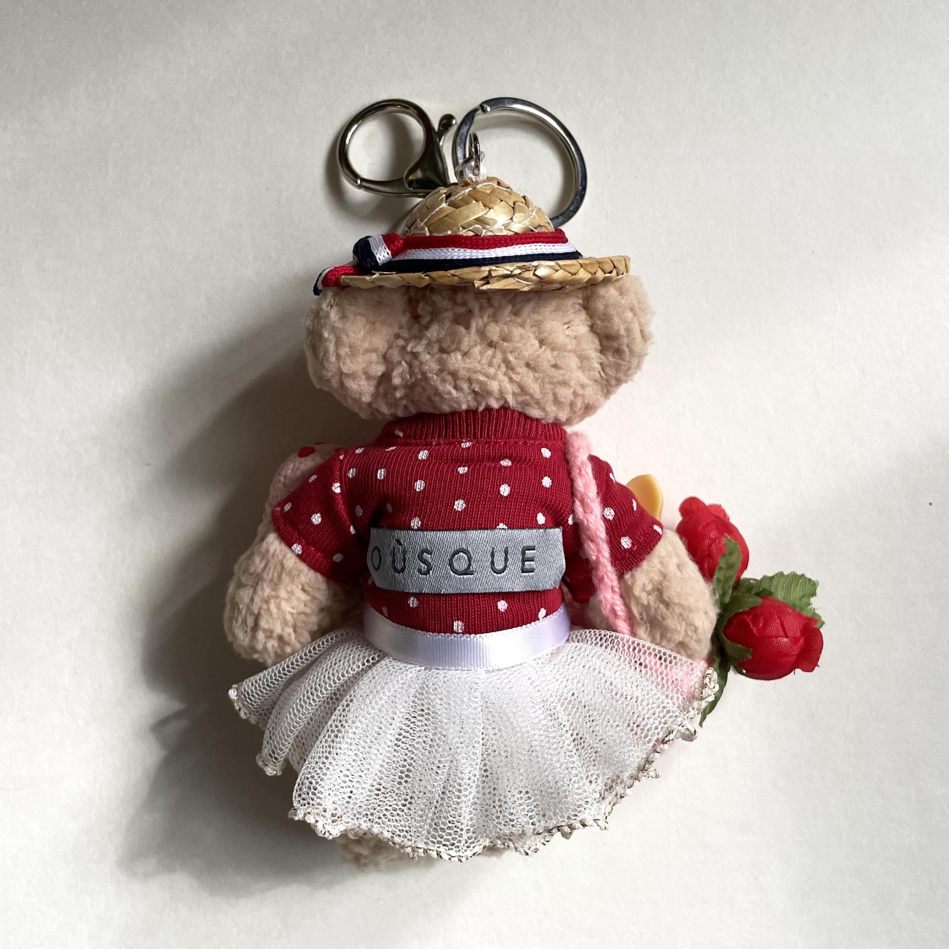 [ONLY OÙSQUE] STRAW HAT BEAR KEY CHAIN