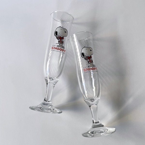 [VINTAGE] SNOOPY CHAMPAGNE GLASS
