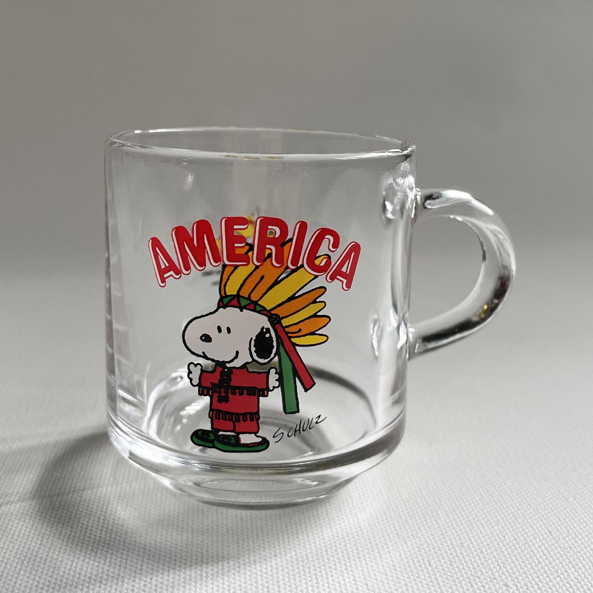 [VINTAGE] SNOOPY AMERICA&ITALY MUG SET