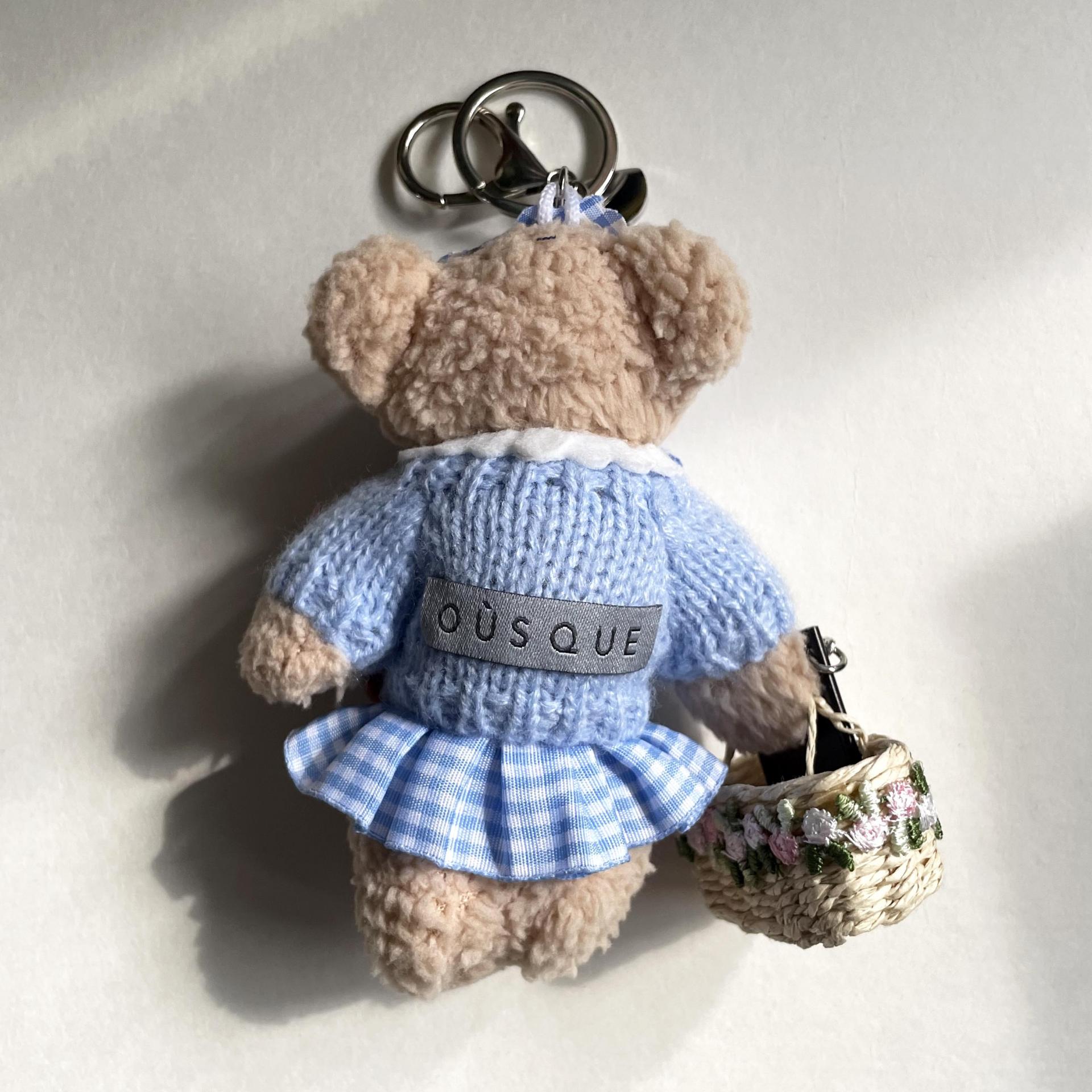 [ONLY OÙSQUE] FLOWER BEAR KEY CHAIN