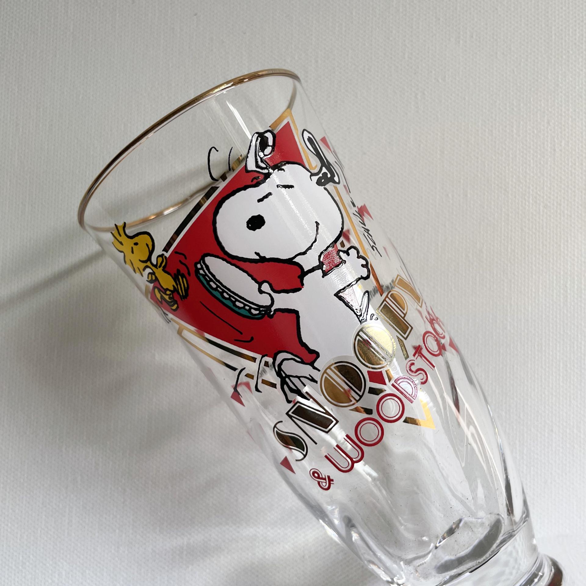 [VINTAGE] SNOOPY&WOODSTOCK GLASS