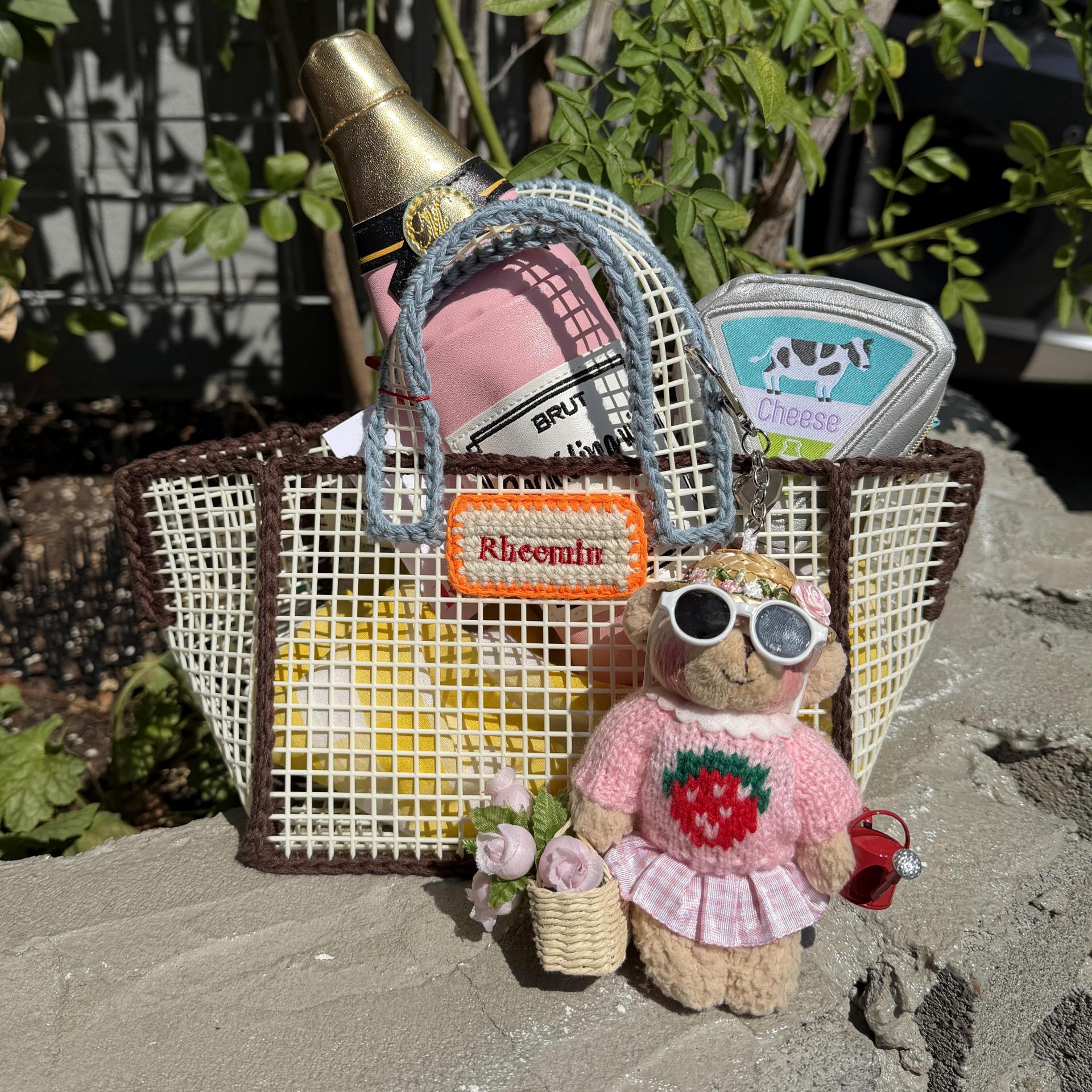 [ONLY OÙSQUE] FLOWER BEAR KEY CHAIN