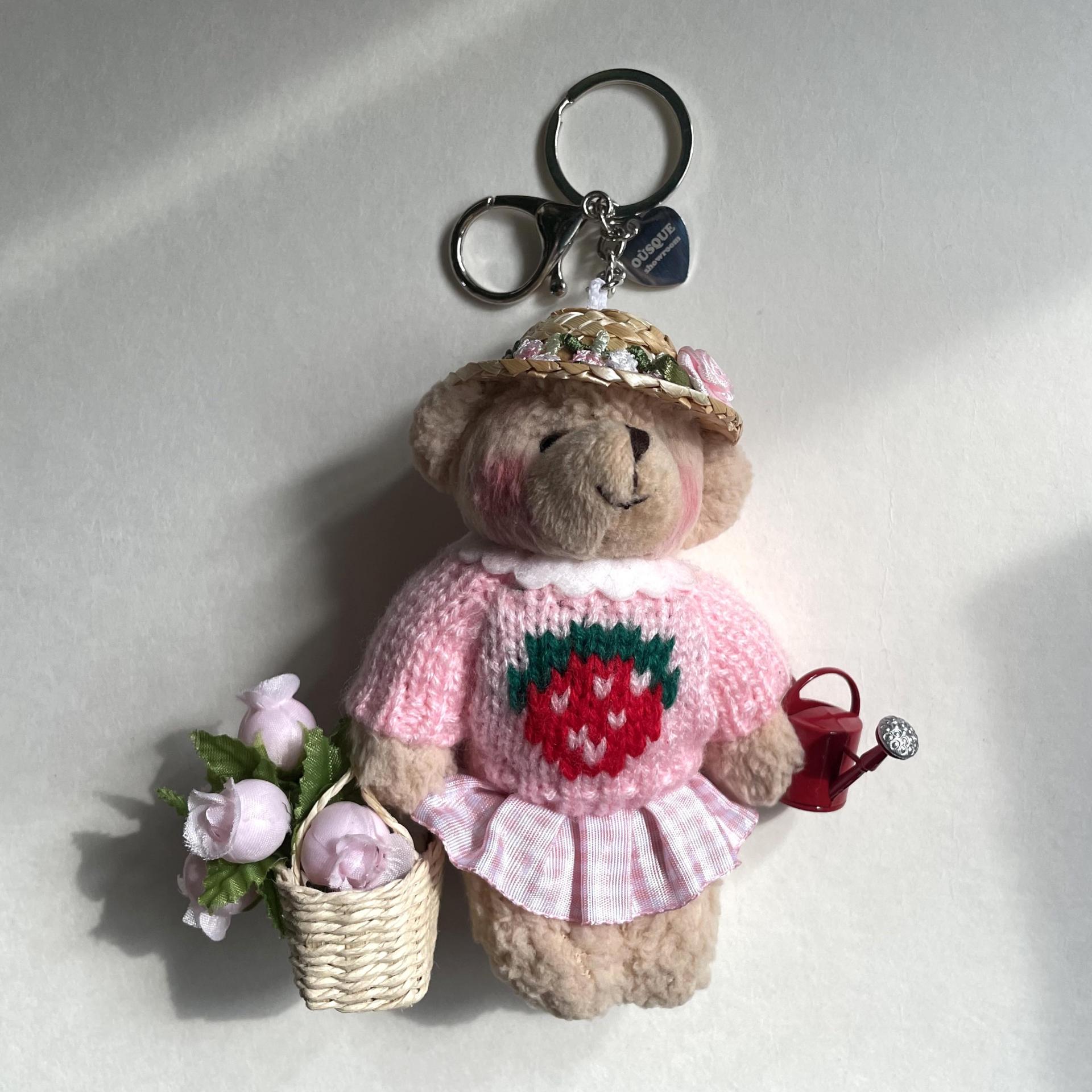 [ONLY OÙSQUE] FLOWER BEAR KEY CHAIN