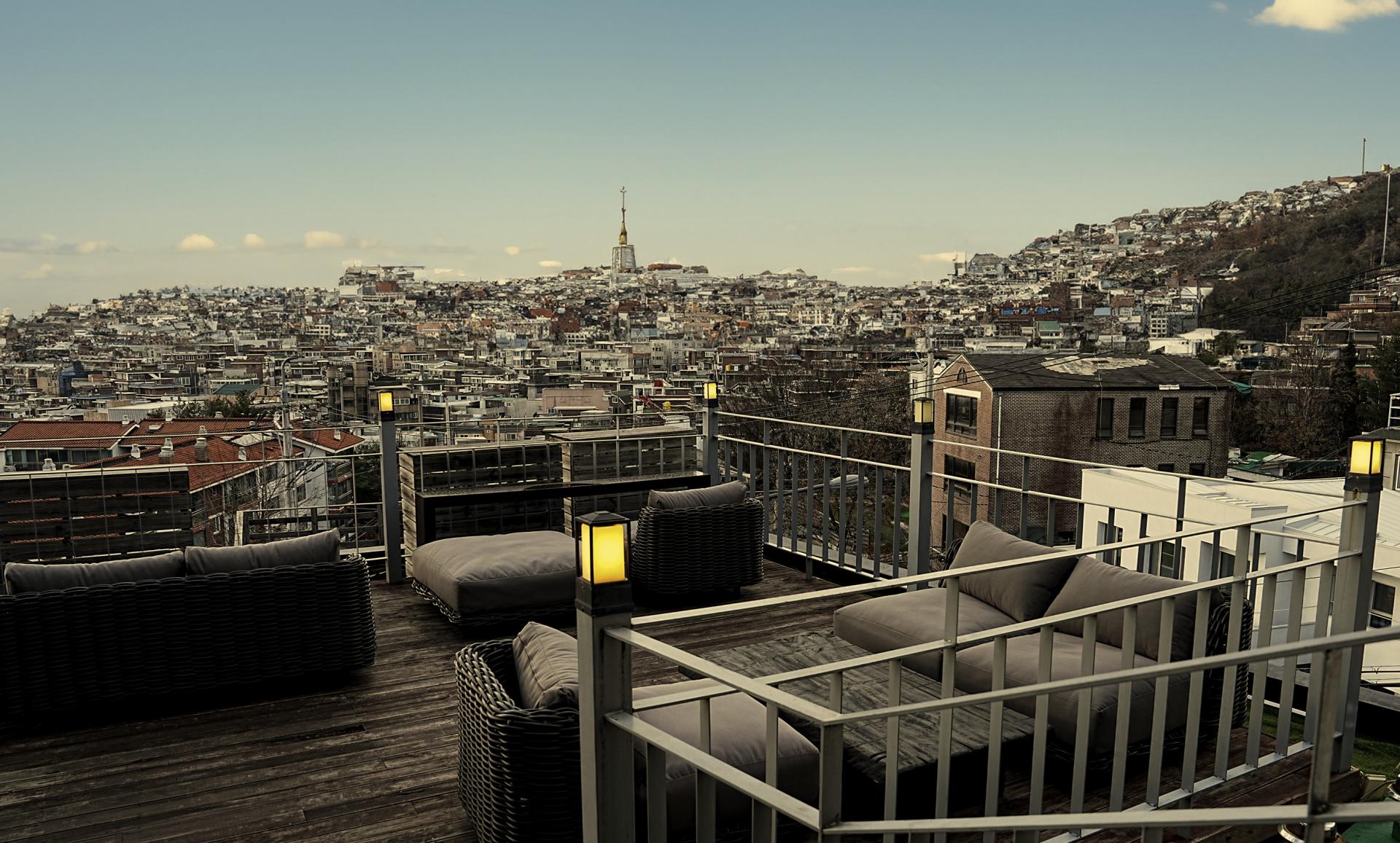 Namsan rooftop terrace