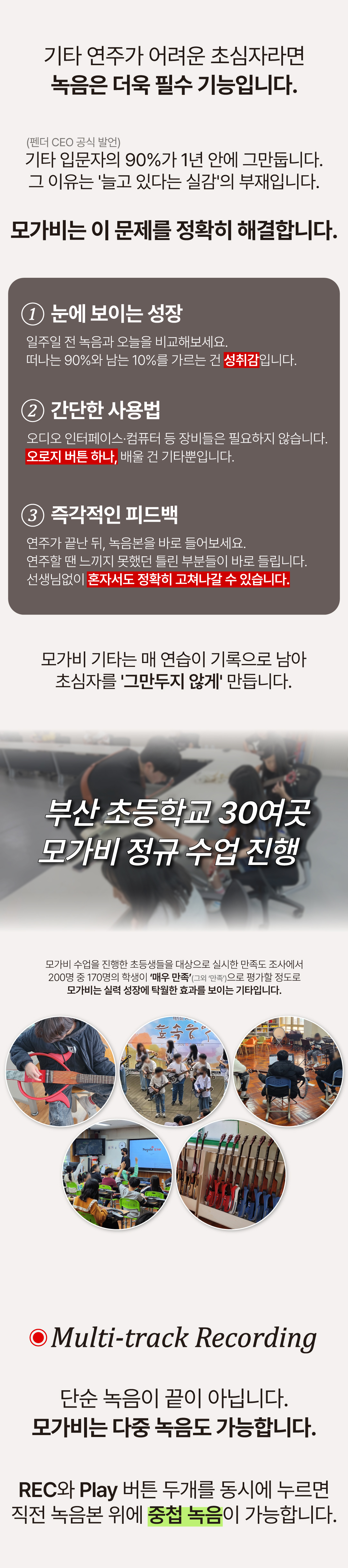 모가비 기타 600 AC(어쿠스틱) / (하이브리드, 접이식 기타)