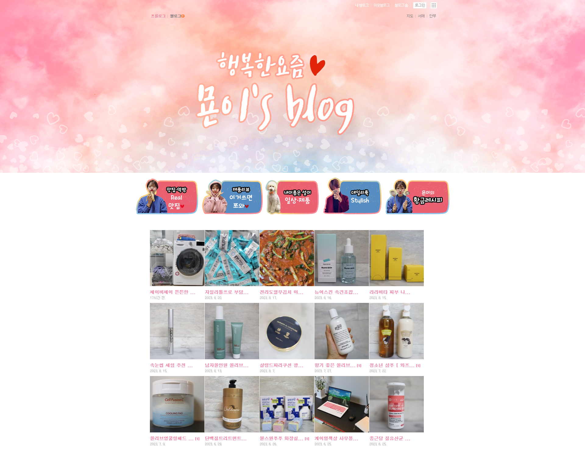 서미연님 개인블로그_개인 블로그 제작 : 스톰데이즈 블로그 포트폴리오