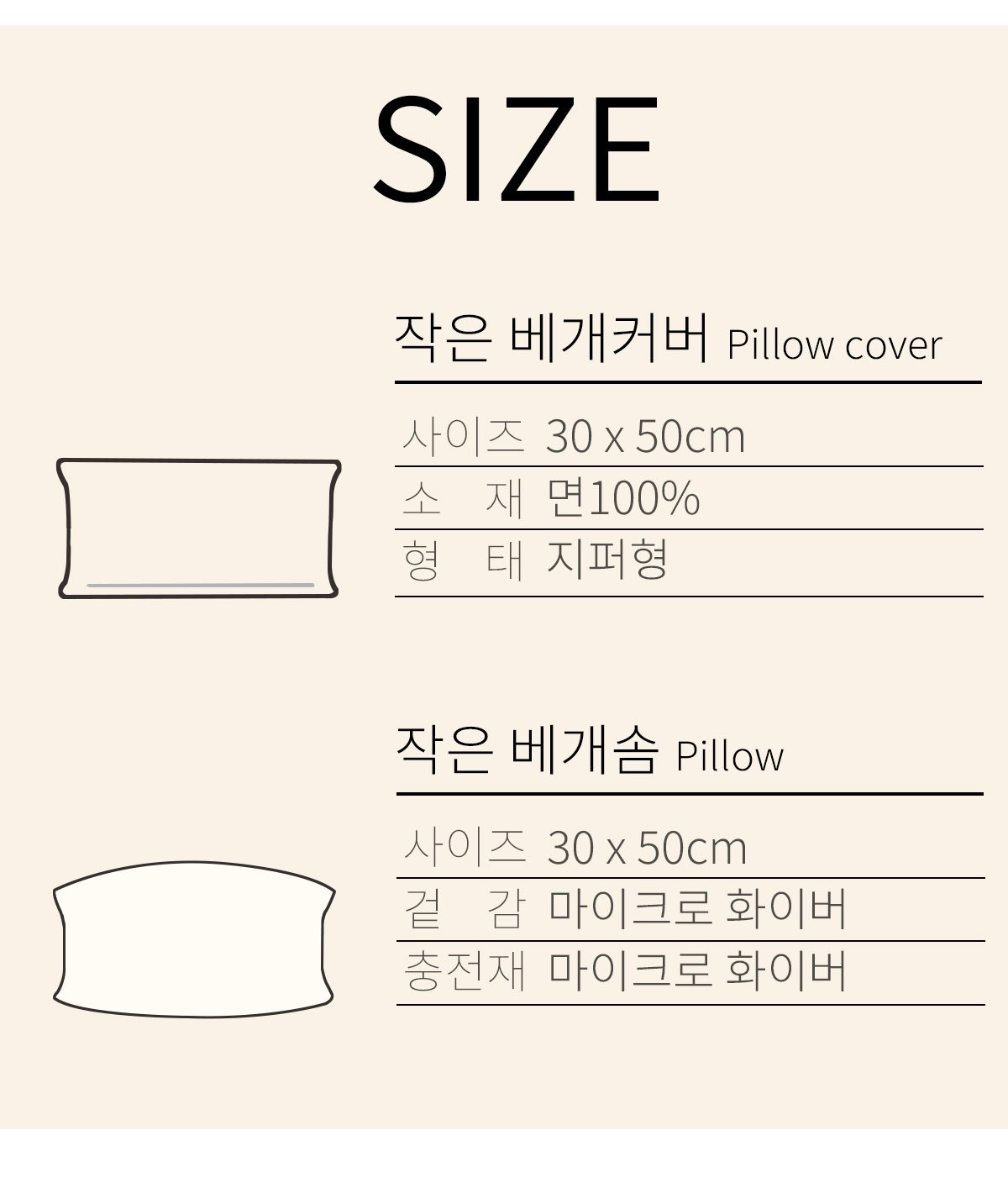 빨강체크 작은베개 커버