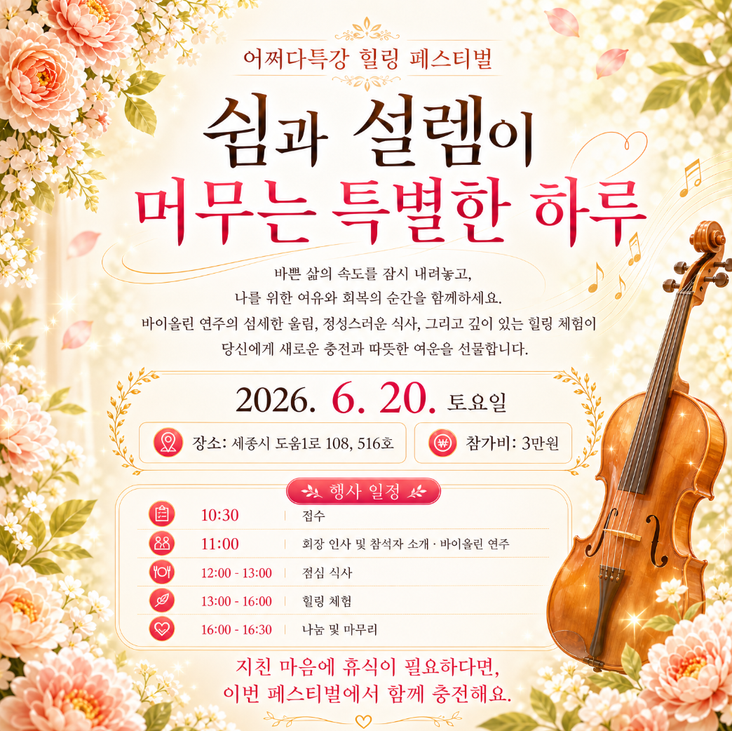 어쩌다 힐링(오프라인 모임)