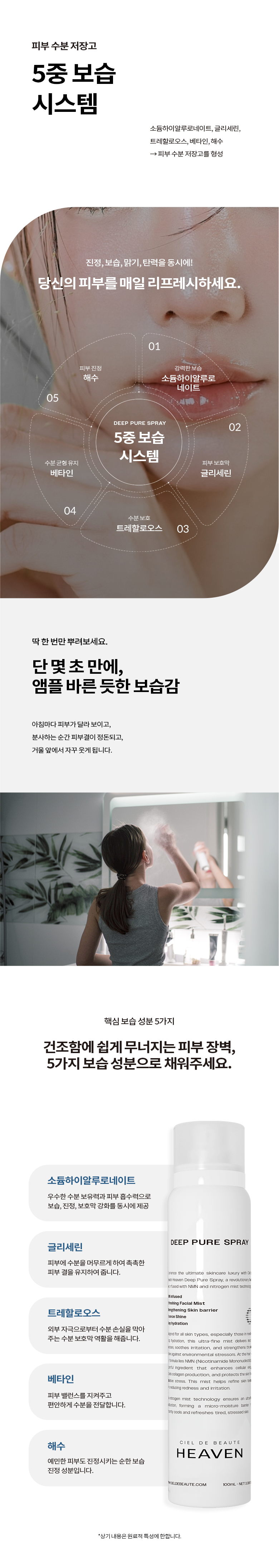 고급스러운 스파광 SET