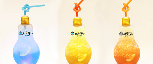 A : Seoul Blue Lemon, B : Seoul Grape Fruit, C : Seoul Peach
