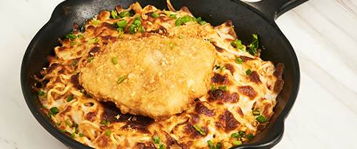 불닭볶음면 Buldakbokkeummyeon, Cheese buldak gratin