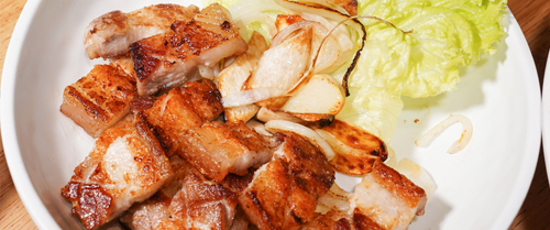 삼겹살구이 samgyeopsalgui Grilled Pork Belly サムギョプサルグイ / サムギョプサル焼き 烤五花肉 烤五花肉