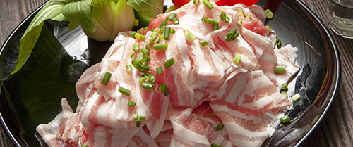 대패삼겹살 Daepaesamgyeopsal, Thin sliced pork belly, 薄切りサムギョプサル, 薄切五花肉, 薄切五花肉