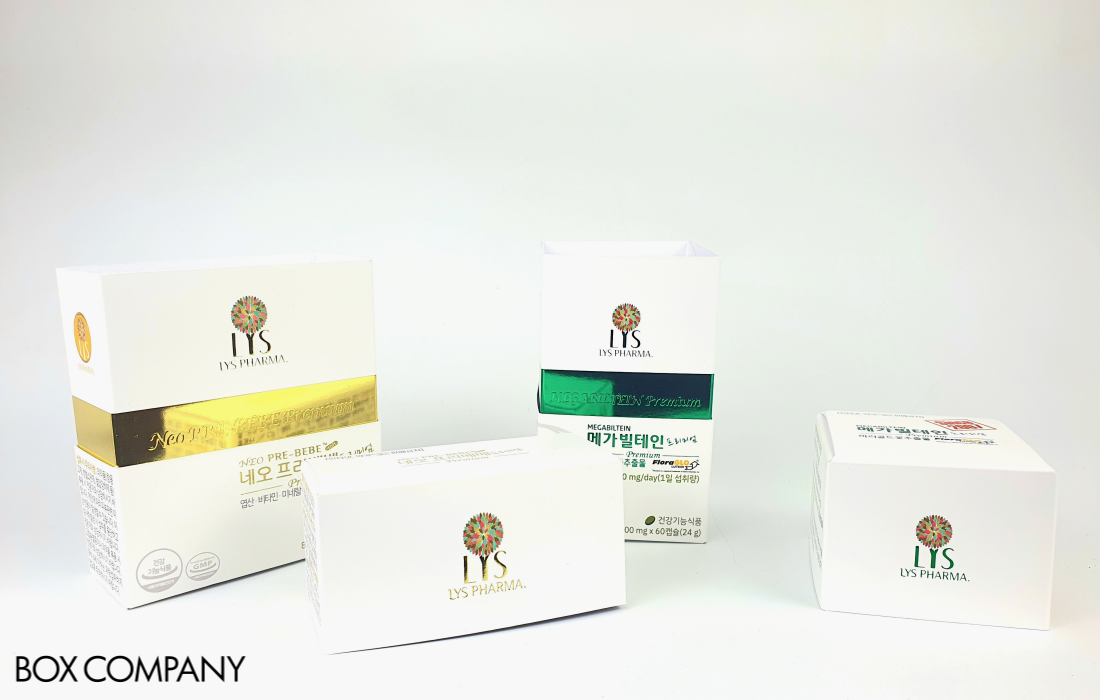 LYS PHARMA 상하형 패키지박스 이미지