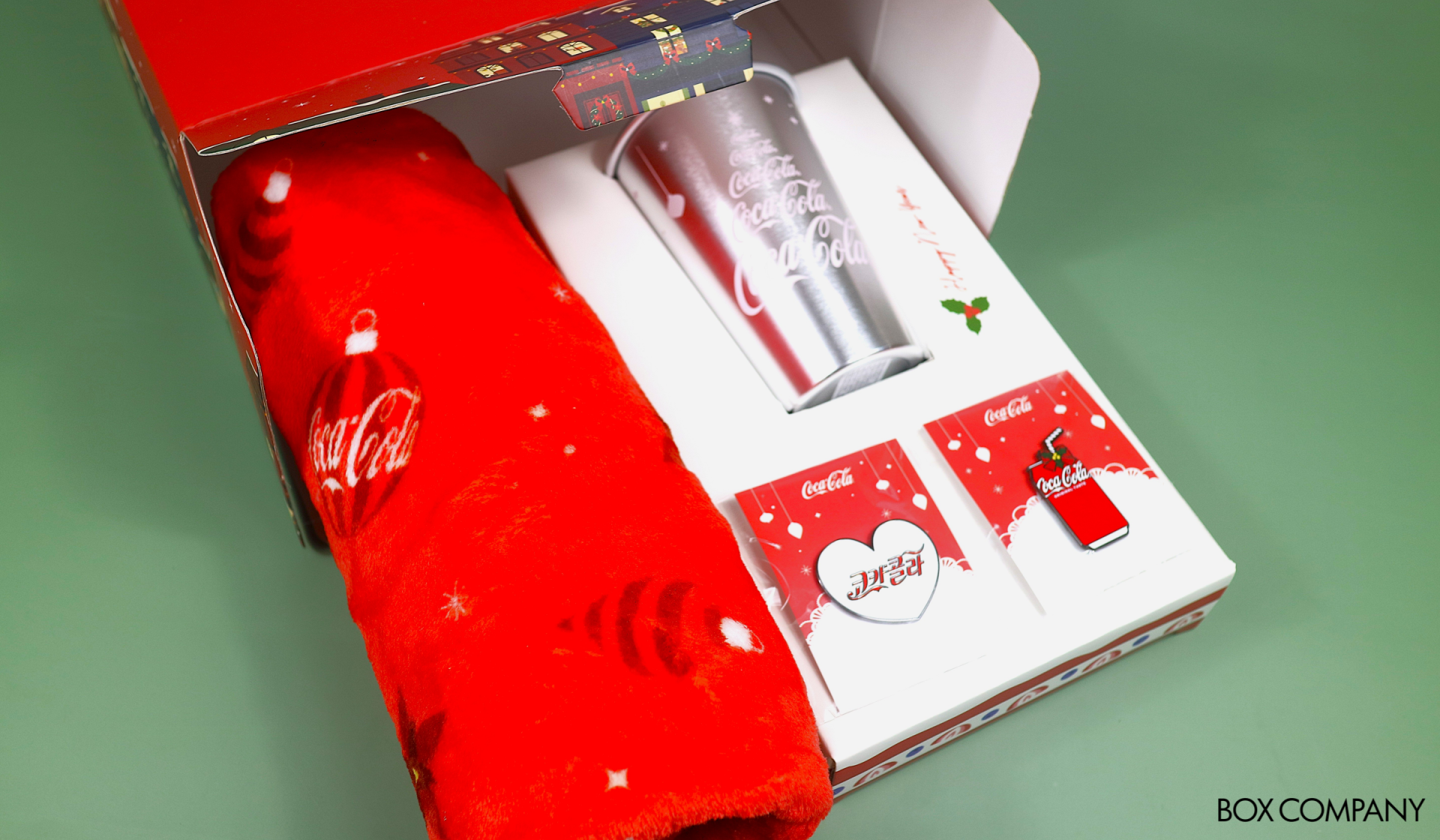 코카콜라 크리스마스 굿즈 패키지 제작