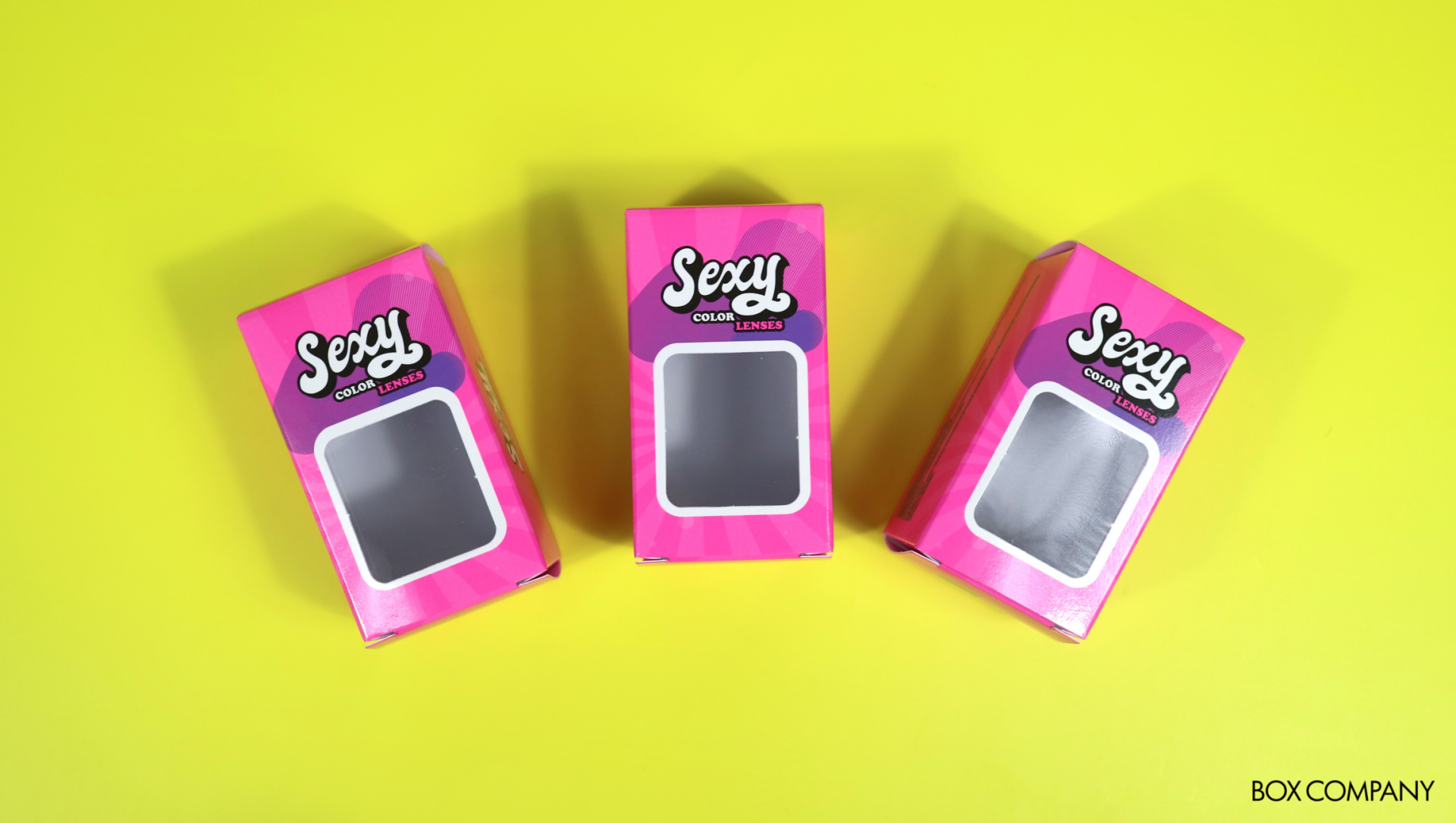 컬러렌즈 형광 인쇄 단상자 제작