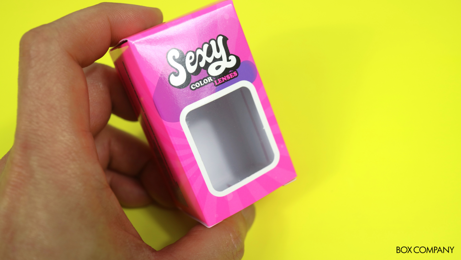 컬러렌즈 형광 인쇄 단상자 제작