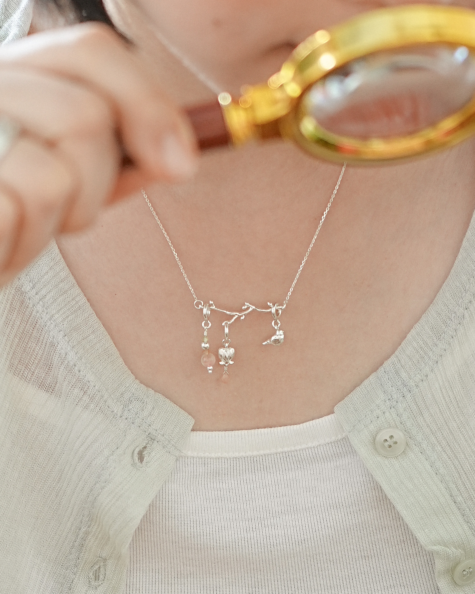 나의 정원, silver necklace (L)