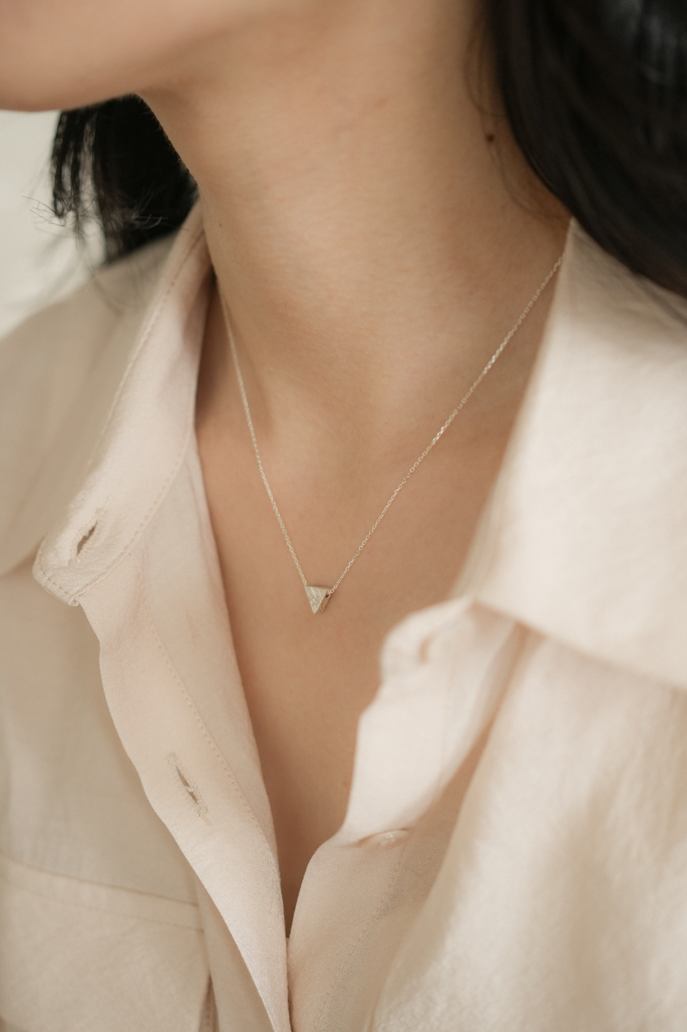 세발자전거, silver necklace