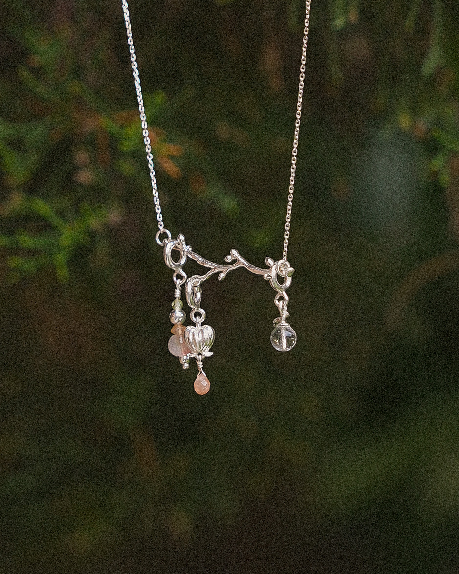 나의 정원, silver necklace (L)