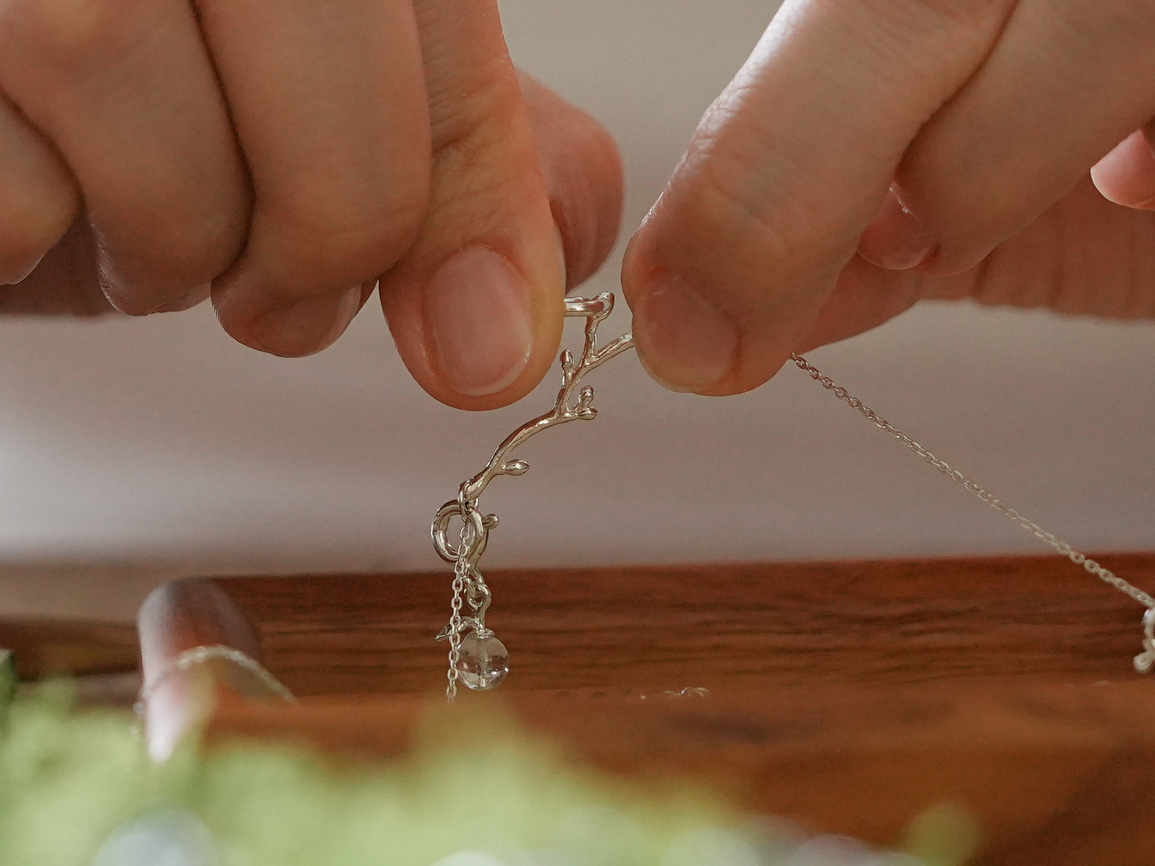 나의 정원, silver necklace (L)