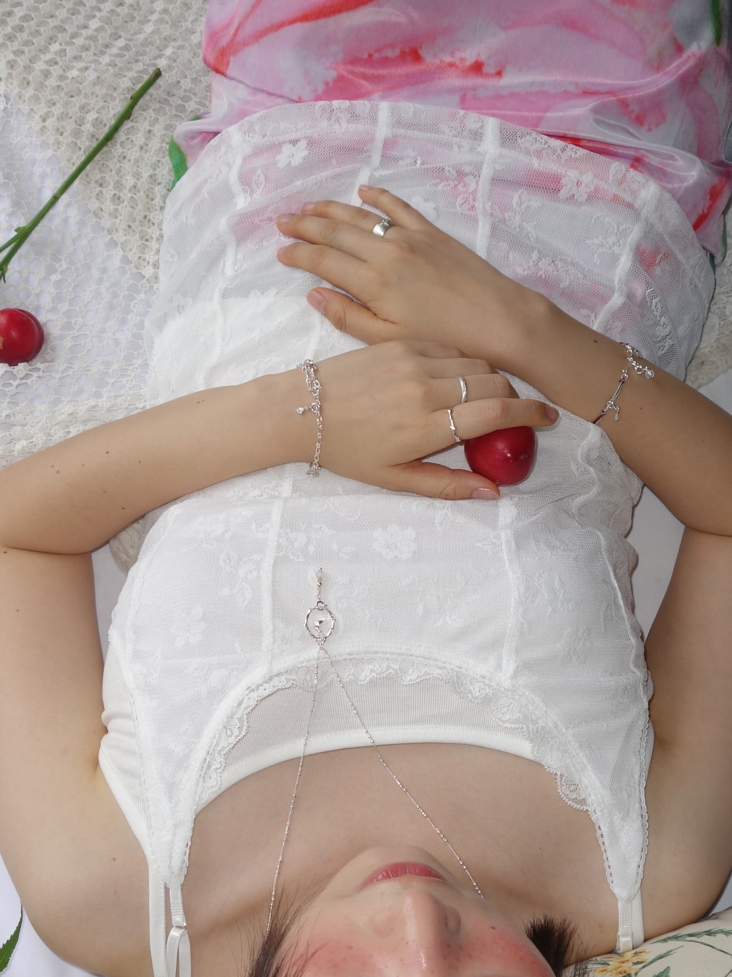 나의 정원, silver necklace (circle)