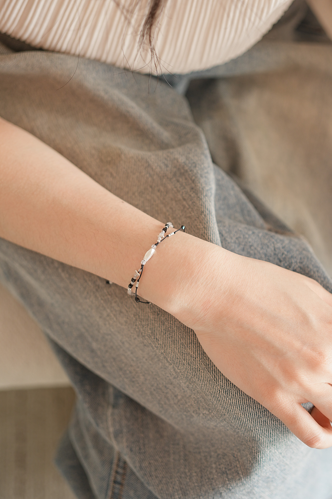 4月) 드림캐처, double line bracelet