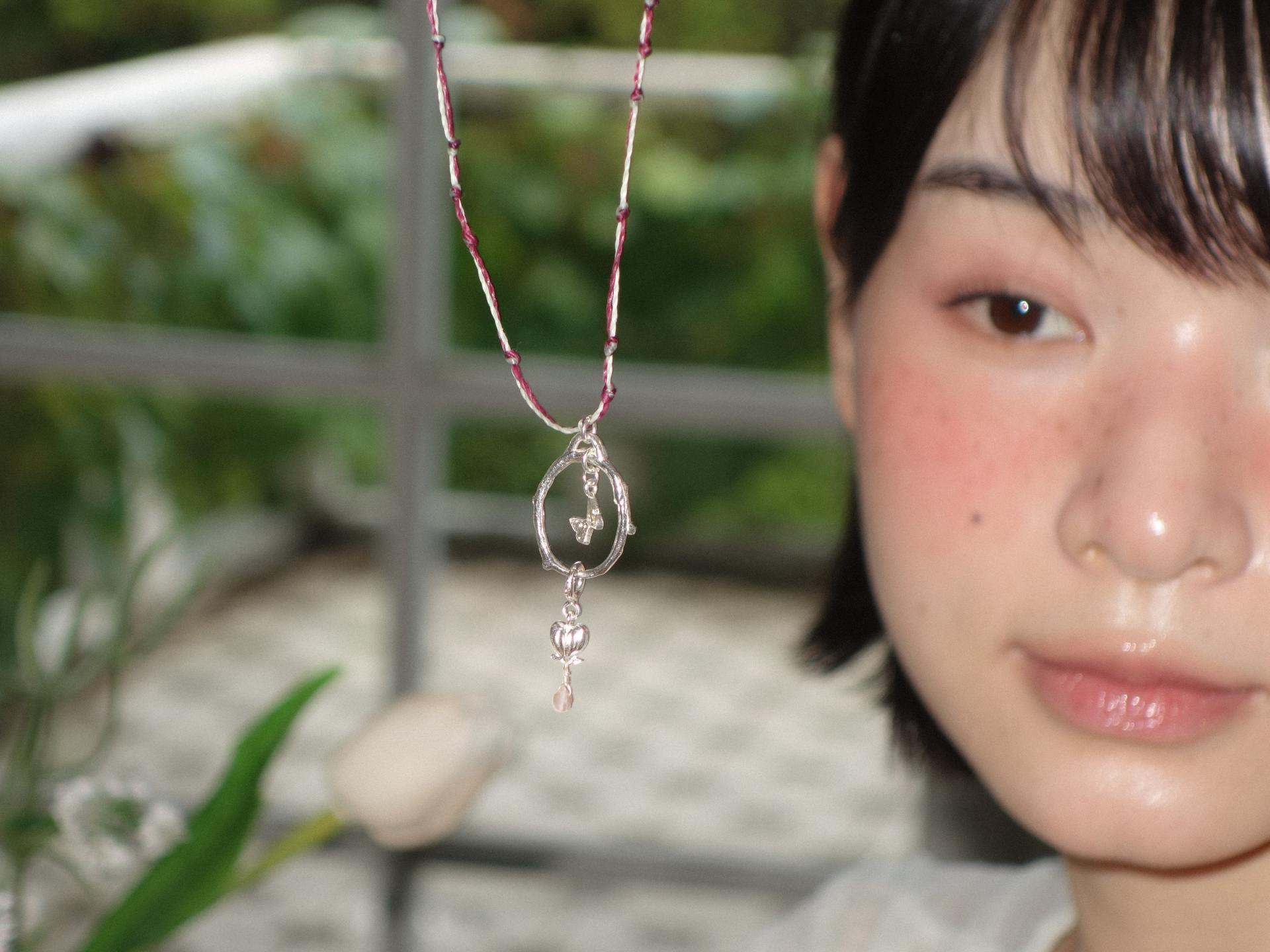 나의 정원, silver necklace (circle)