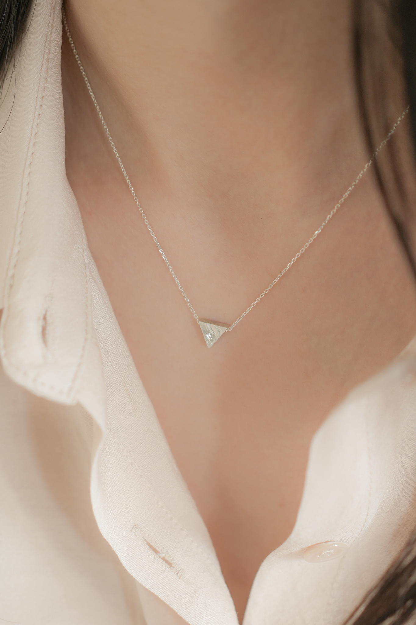 세발자전거, silver necklace