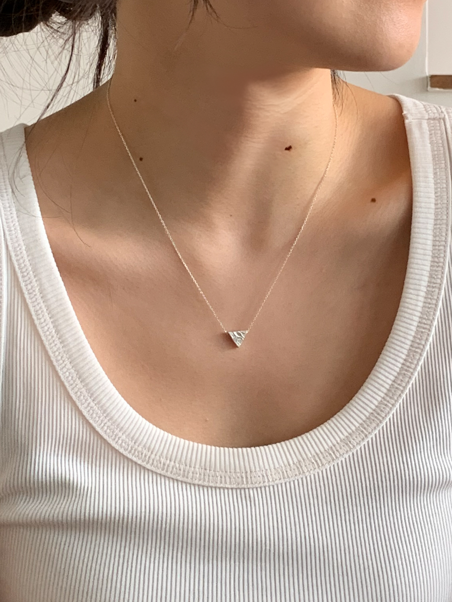 세발자전거, silver necklace