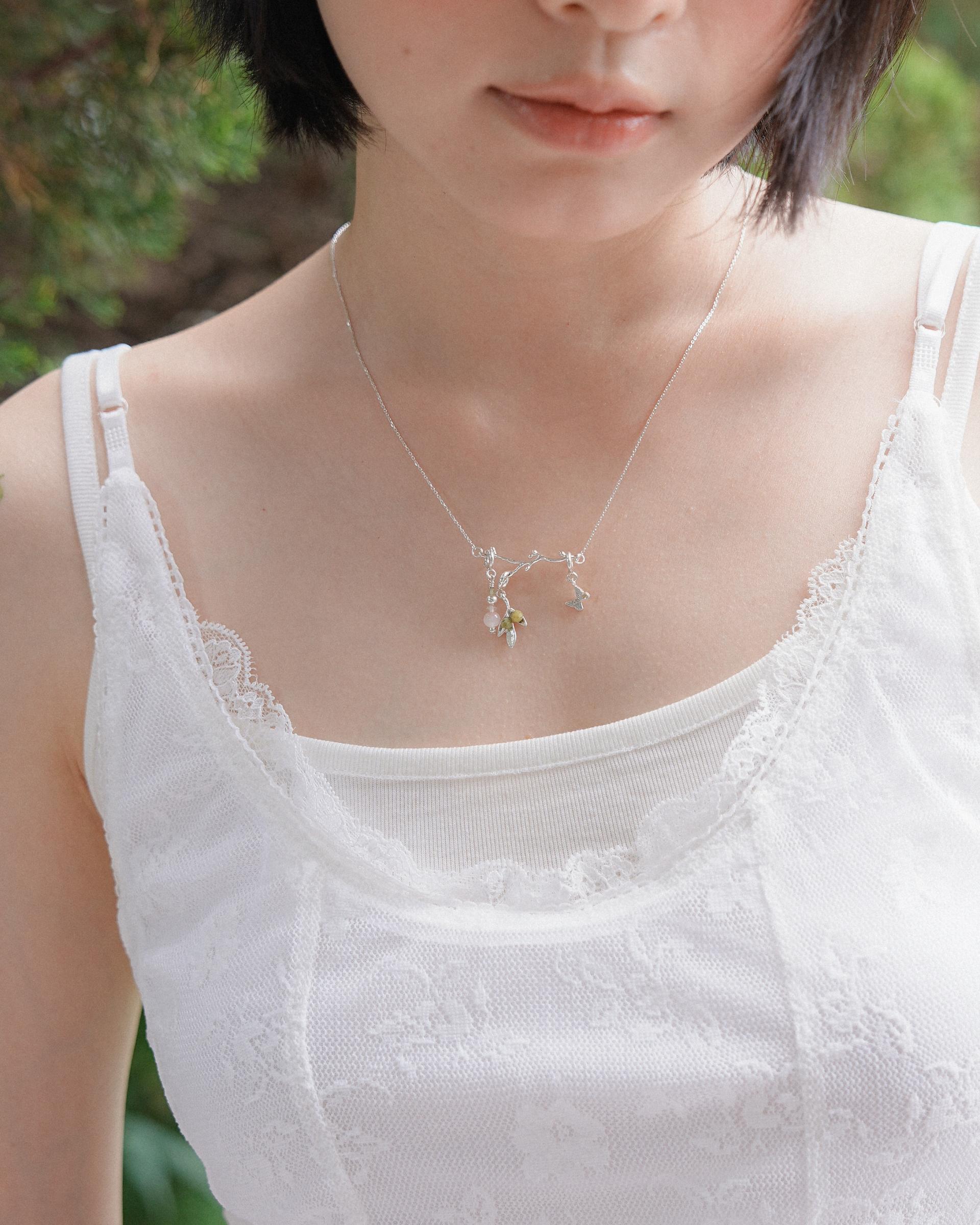 나의 정원, silver necklace (L)