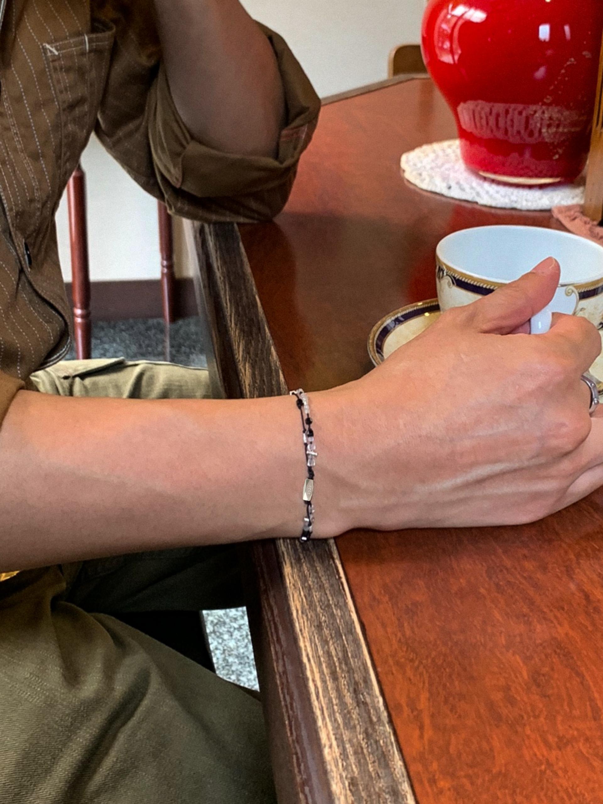 4月) 드림캐처, double line bracelet
