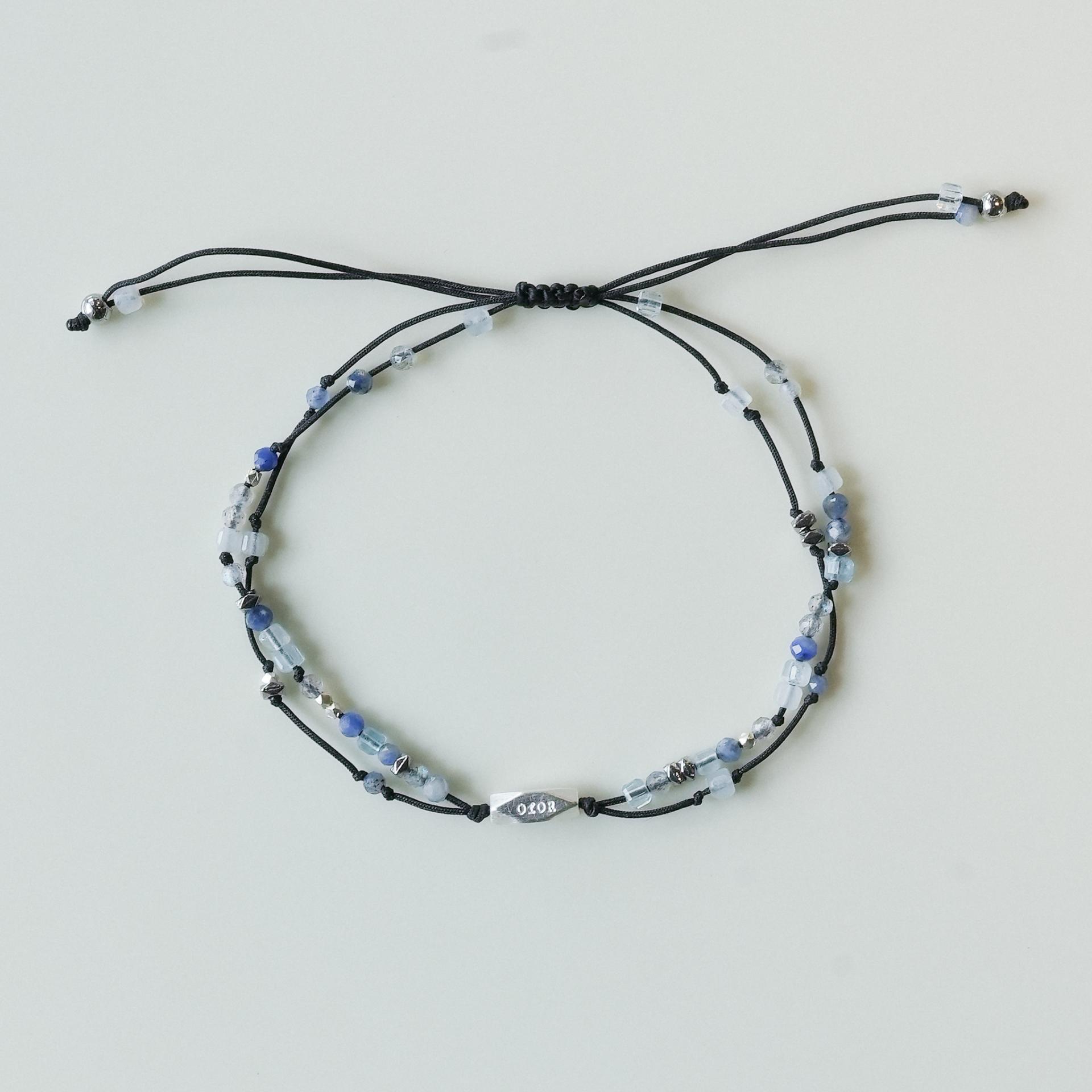 3月) 젊음의 바다, double line bracelet