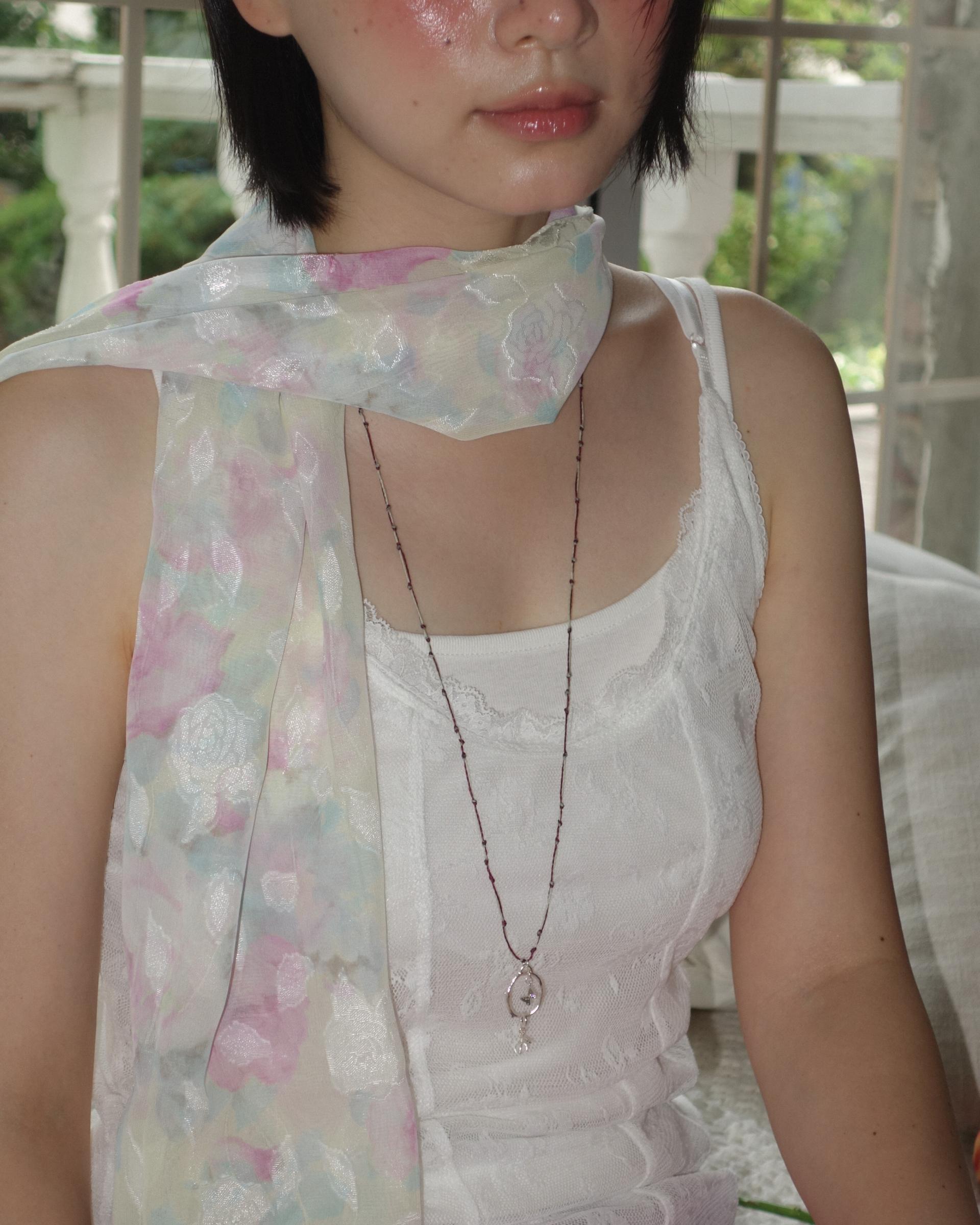 나의 정원, silver necklace (circle)