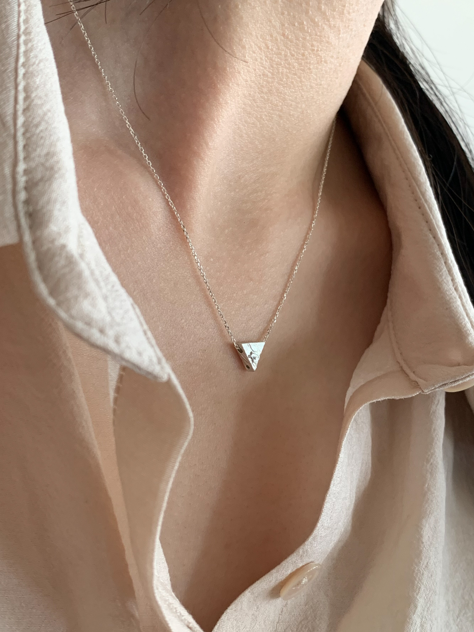 세발자전거, silver necklace
