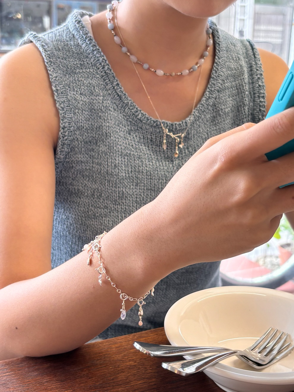 나의 정원, silver bracelet