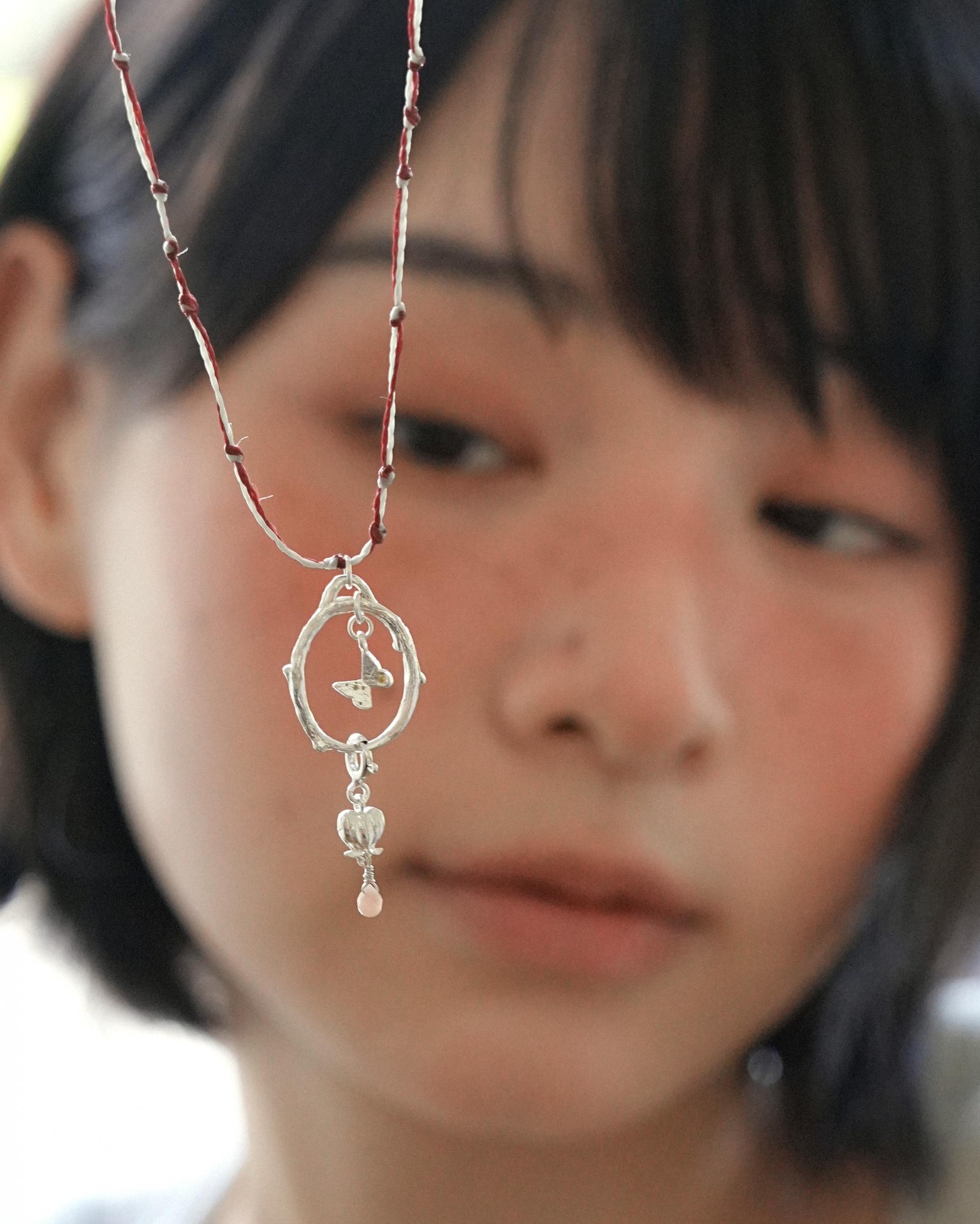 나의 정원, silver necklace (circle)