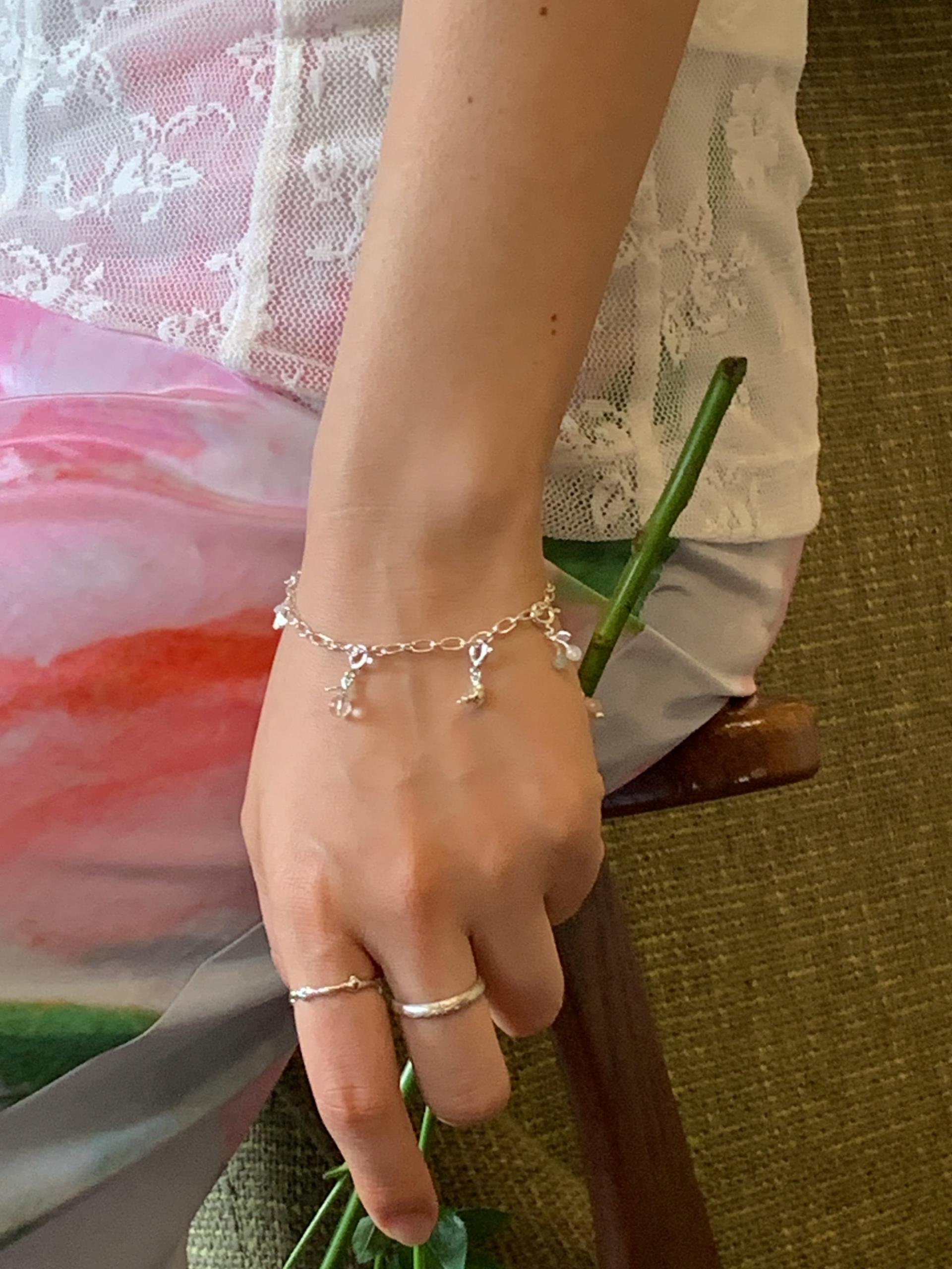 나의 정원, silver bracelet