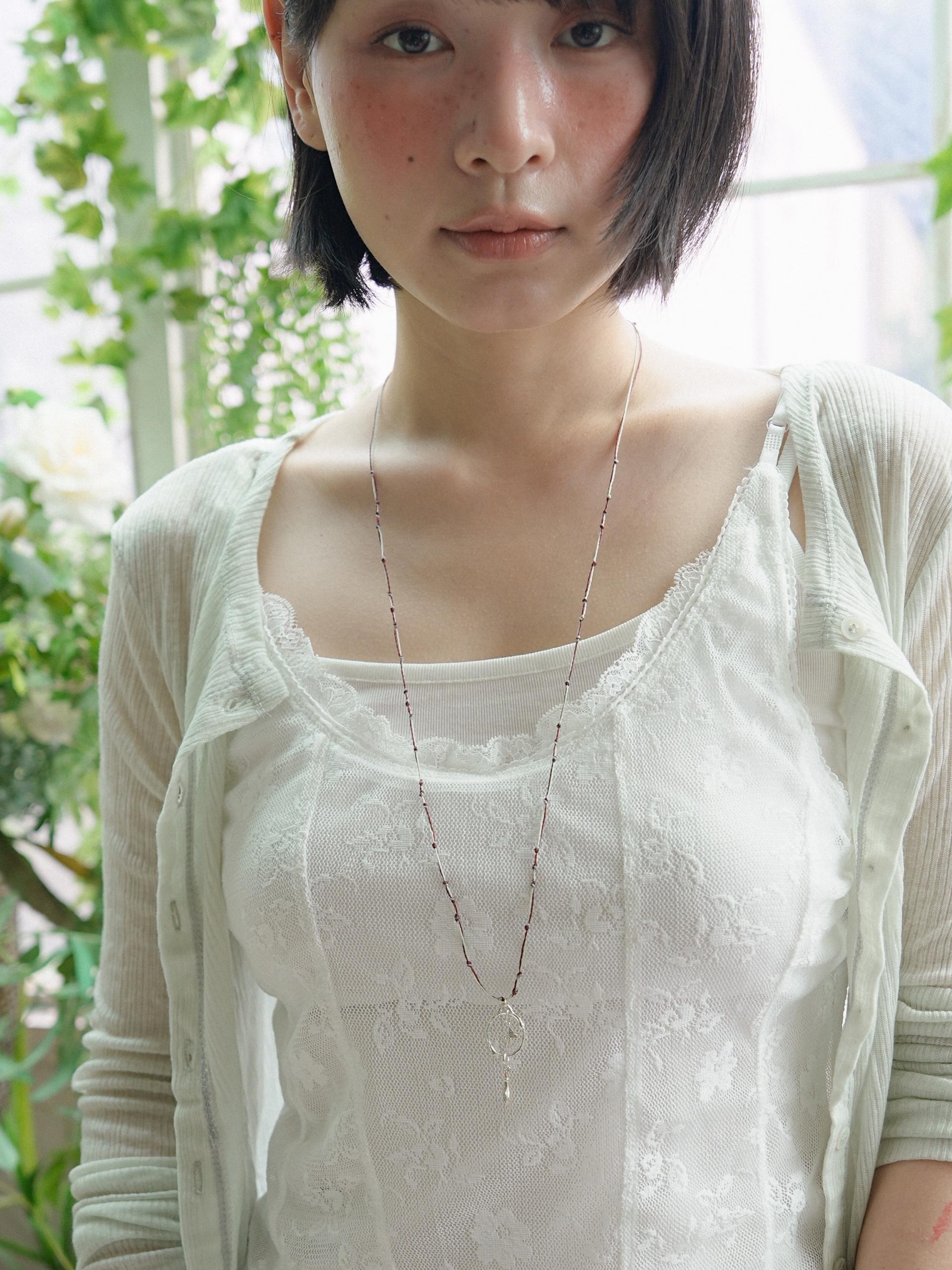 나의 정원, silver necklace (circle)