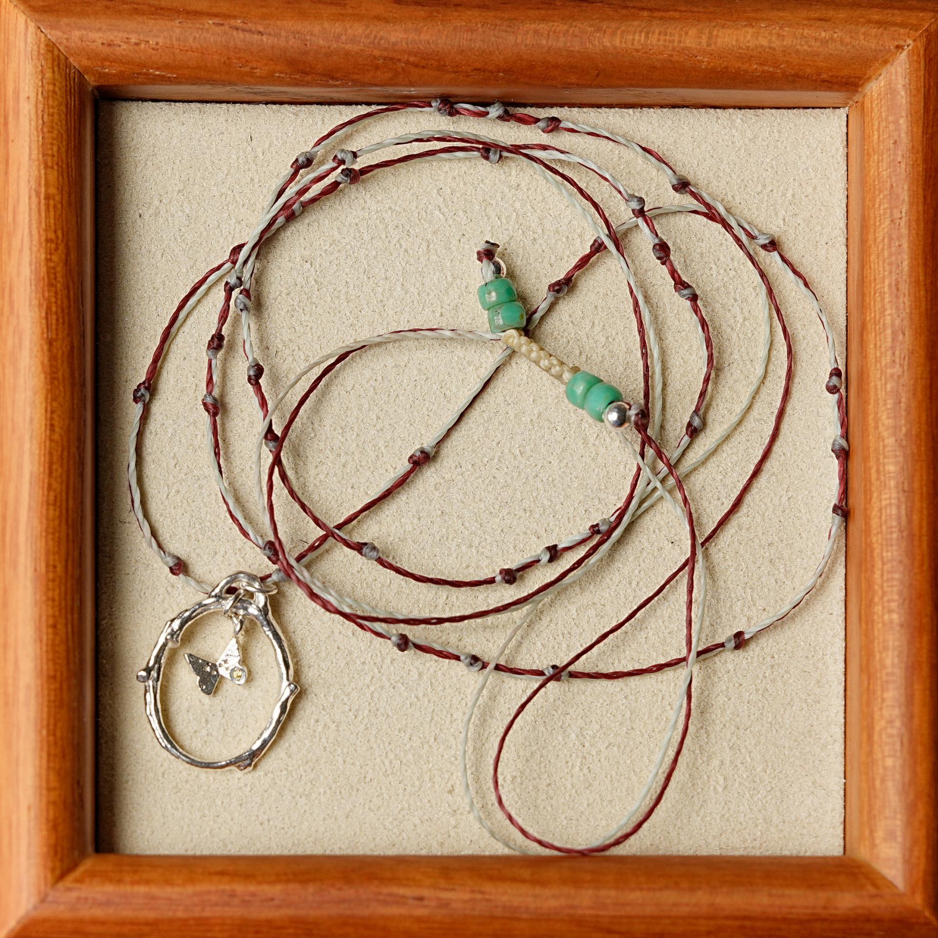 감정정원, silver necklace (circle)